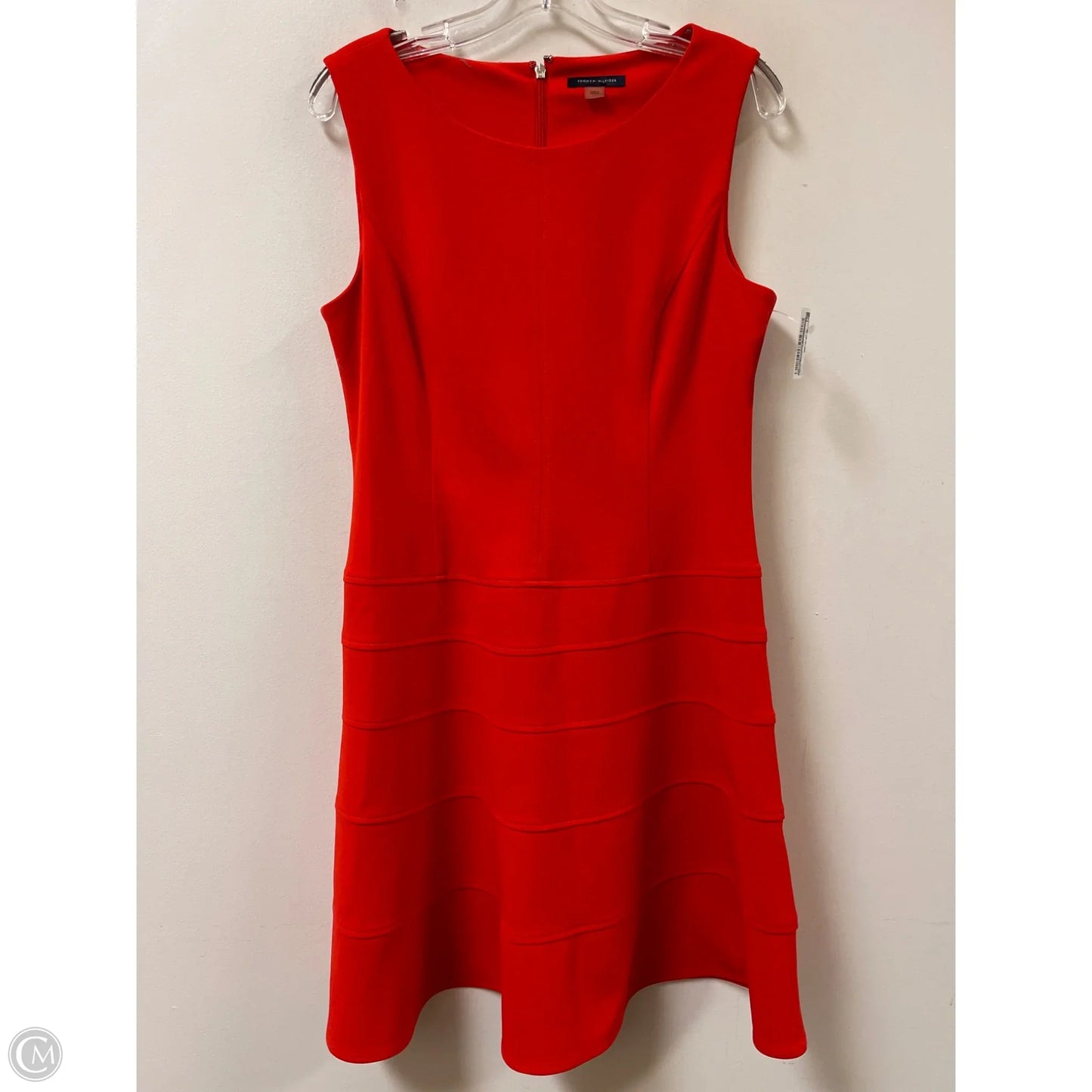 Dress Casual Midi By Tommy Hilfiger In Orange, Size: L