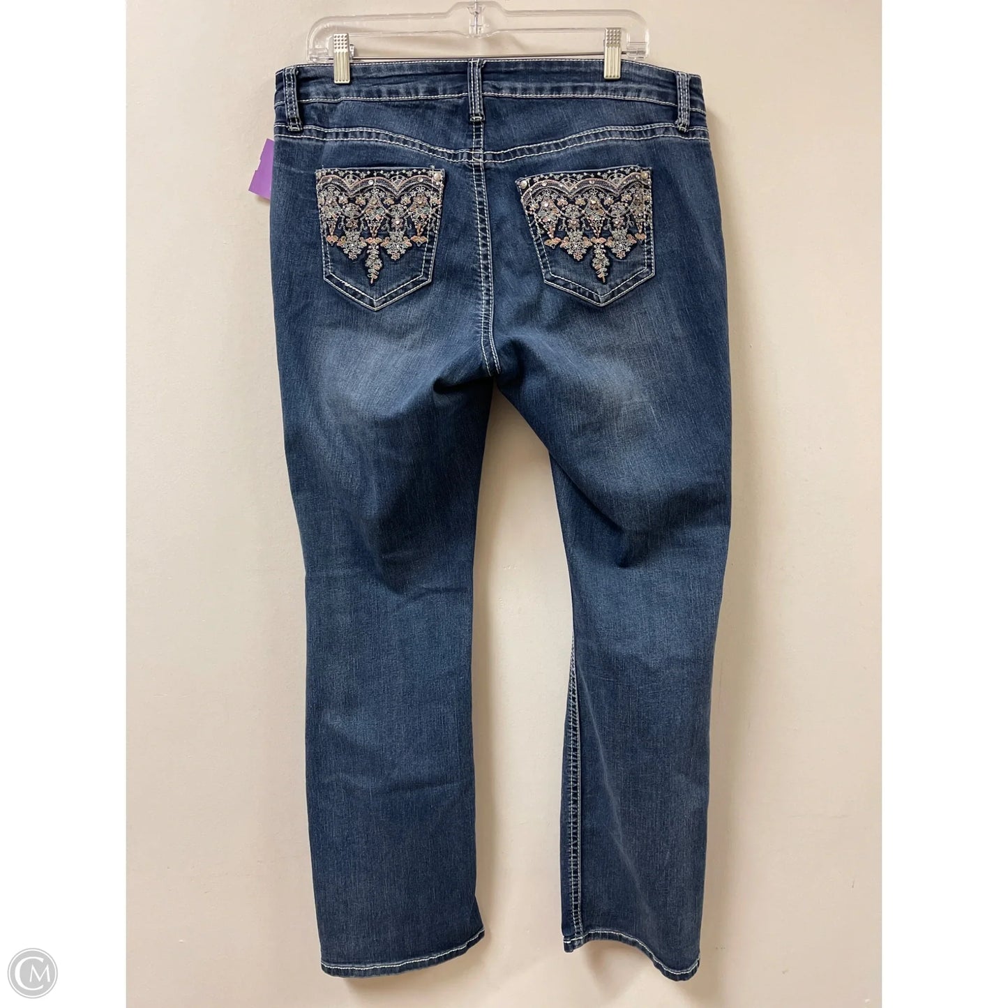 Jeans Straight By Boutique + In Blue Denim, Size: 16