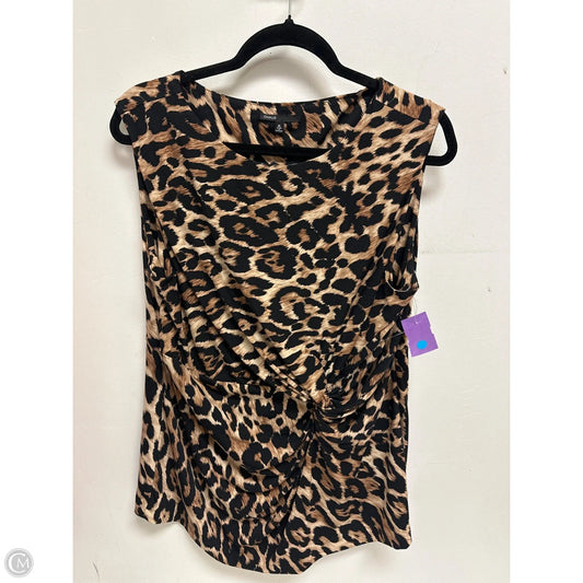 Top Sleeveless By Chaus In Animal Print, Size: Xl