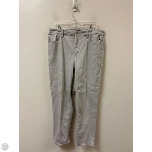 Jeans Skinny By Chicos In Grey Denim, Size: 12