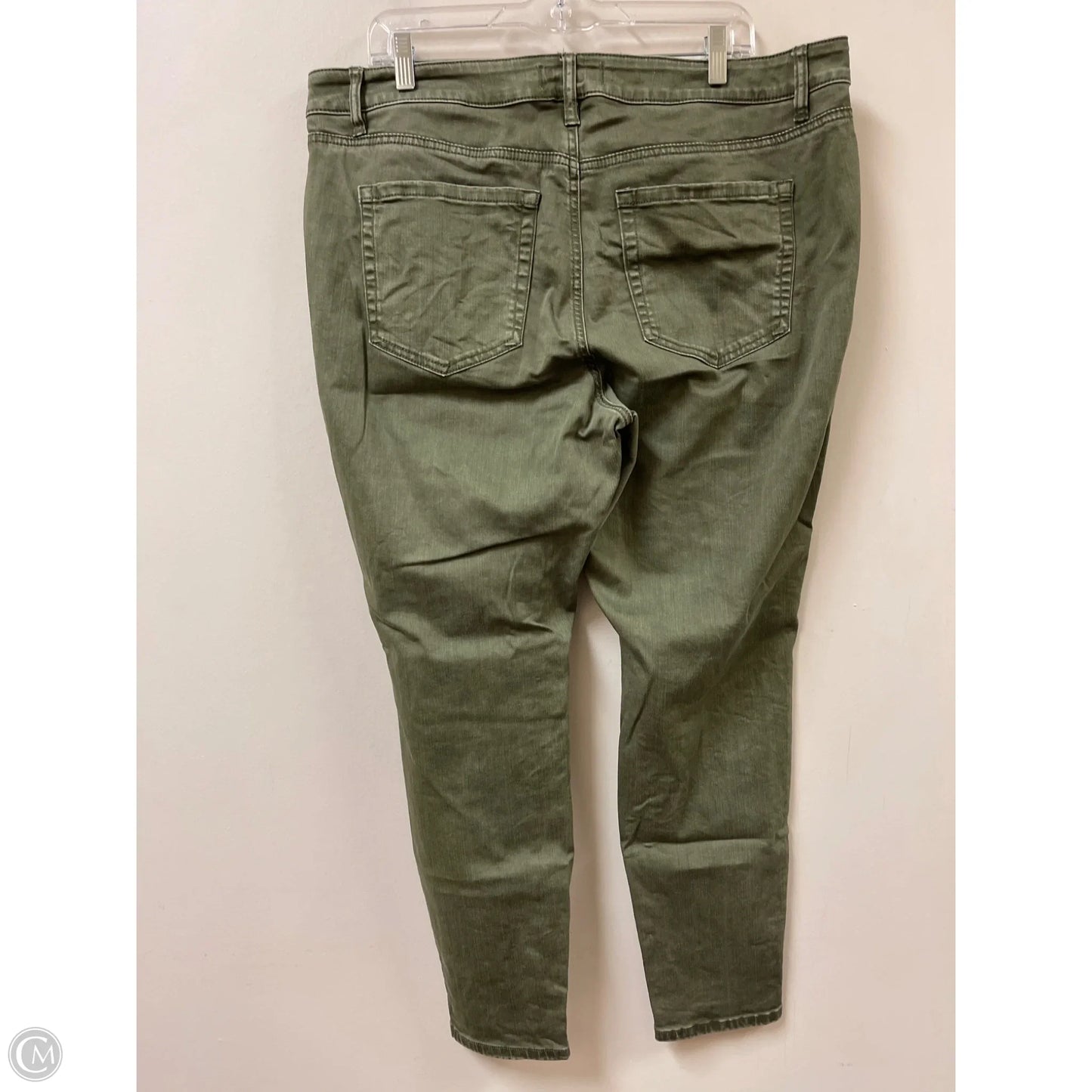 Jeans Skinny By Lane Bryant In Green Denim, Size: 18