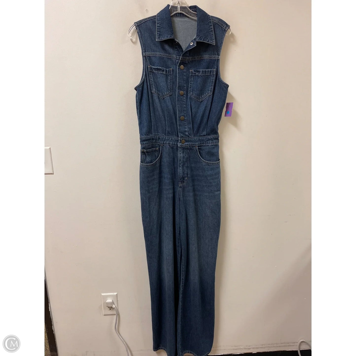 Overalls By Clothes Mentor In Blue Denim, Size: M