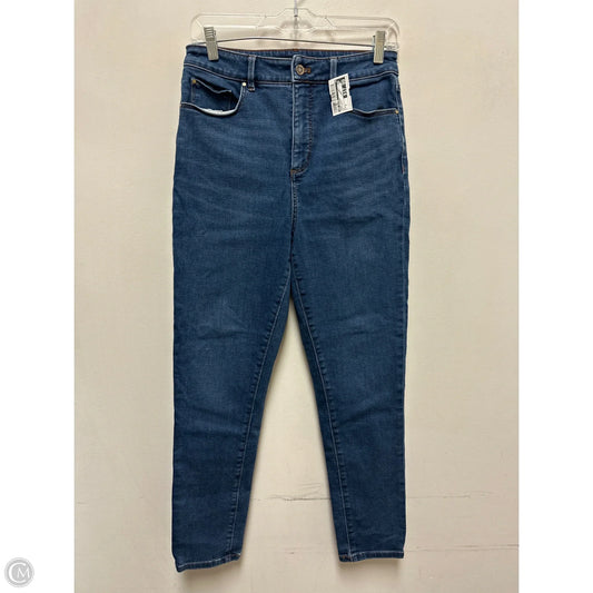 Jeans Skinny By Ann Taylor In Blue Denim, Size: 8