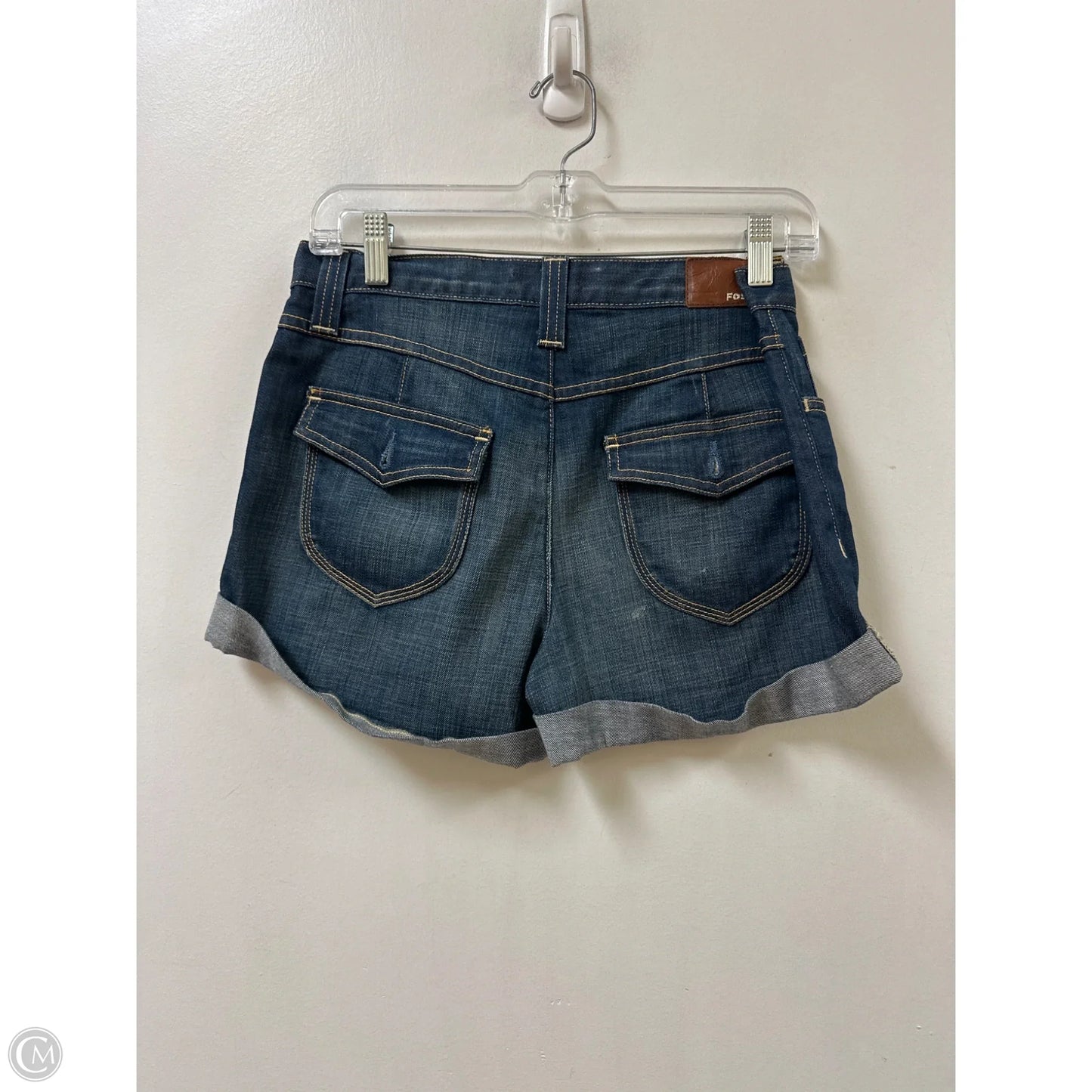 Shorts By Fossil In Blue Denim, Size: 6