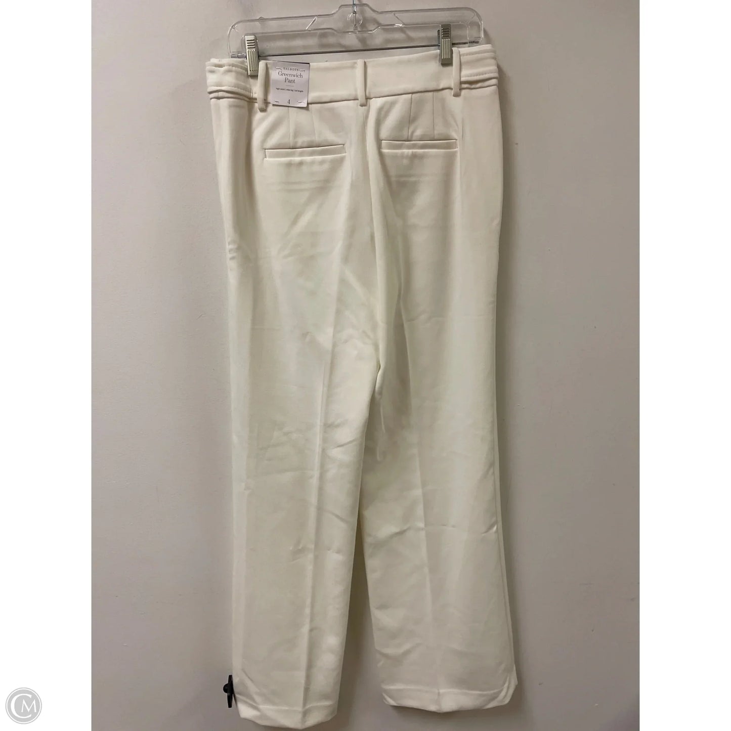 Pants Wide Leg By Talbots In White, Size: 4
