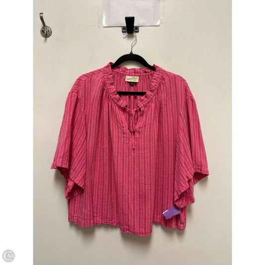 Top Short Sleeve By Universal Thread In Pink, Size: Xl