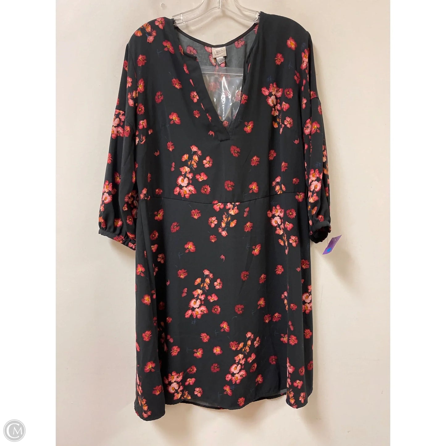 Dress Casual Short By A New Day In Black & Pink, Size: L