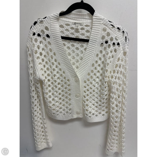 Sweater Cardigan By Versona In White, Size: S