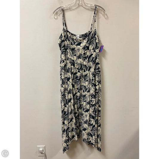 Dress Casual Midi By Gap In Blue & Cream, Size: Xl