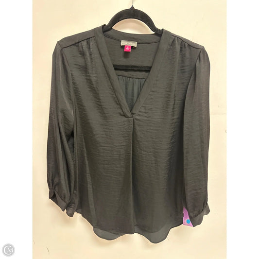 Top Long Sleeve By Vince Camuto In Black, Size: M