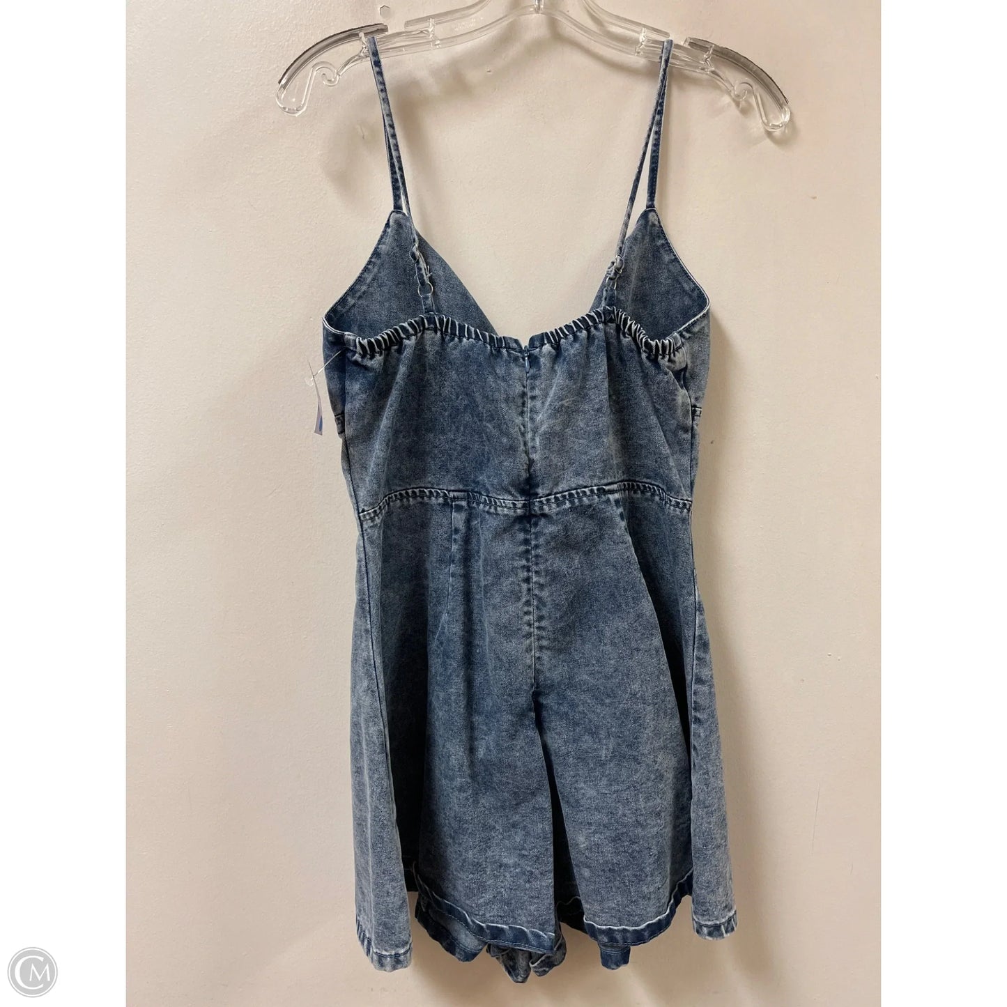 Romper By Shein In Blue Denim, Size: M