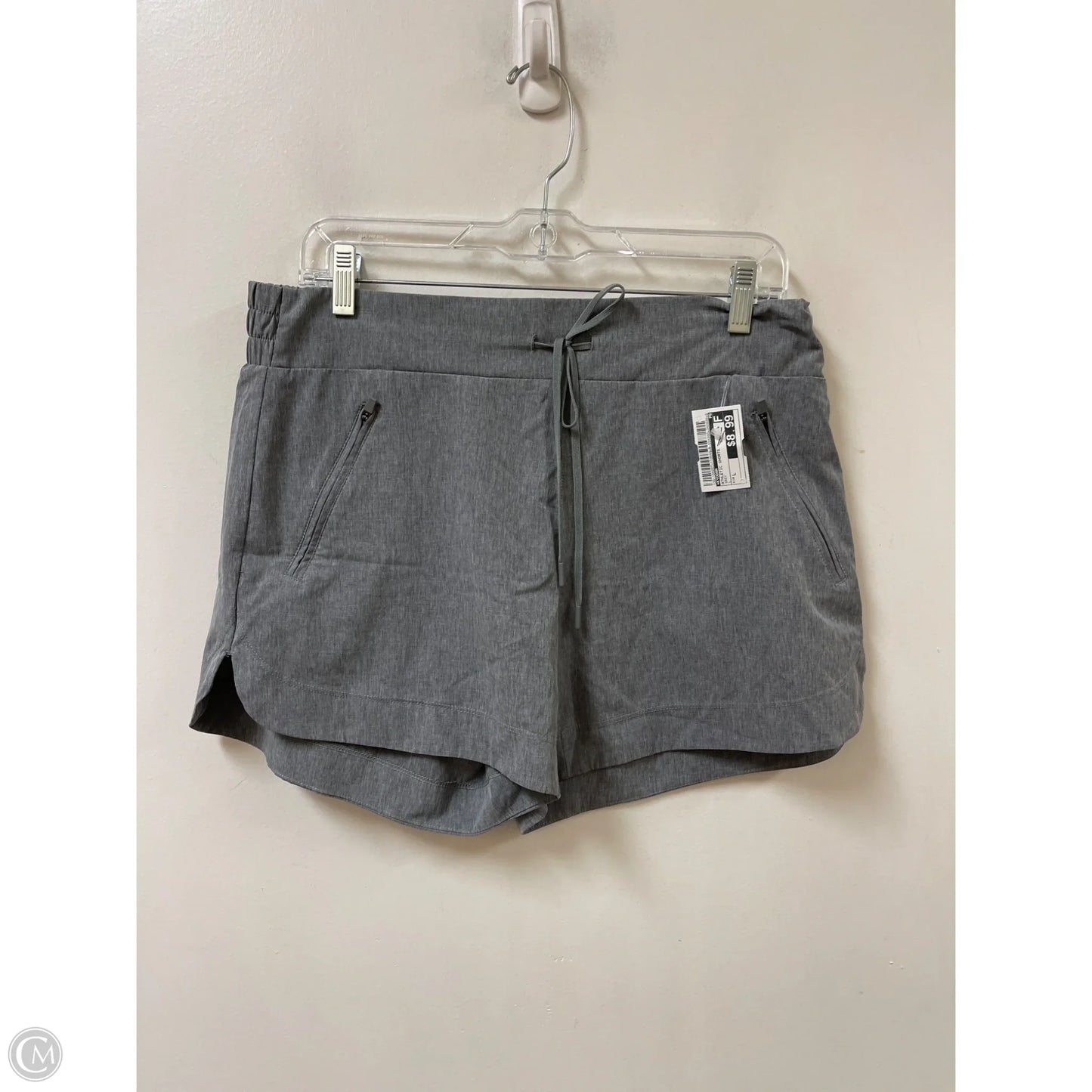 Athletic Shorts By Kyodan In Grey, Size: L