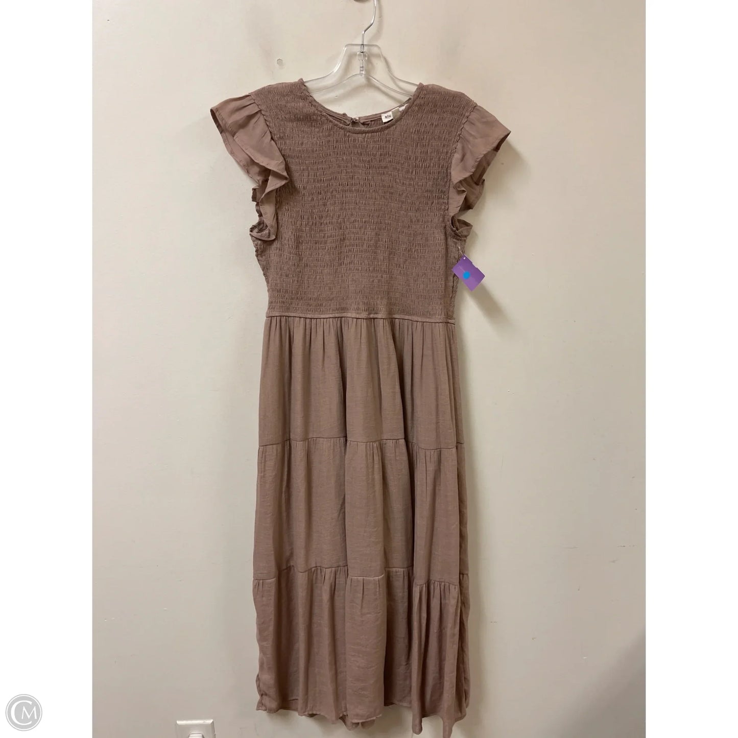 Dress Casual Maxi By Blu Pepper In Brown, Size: L