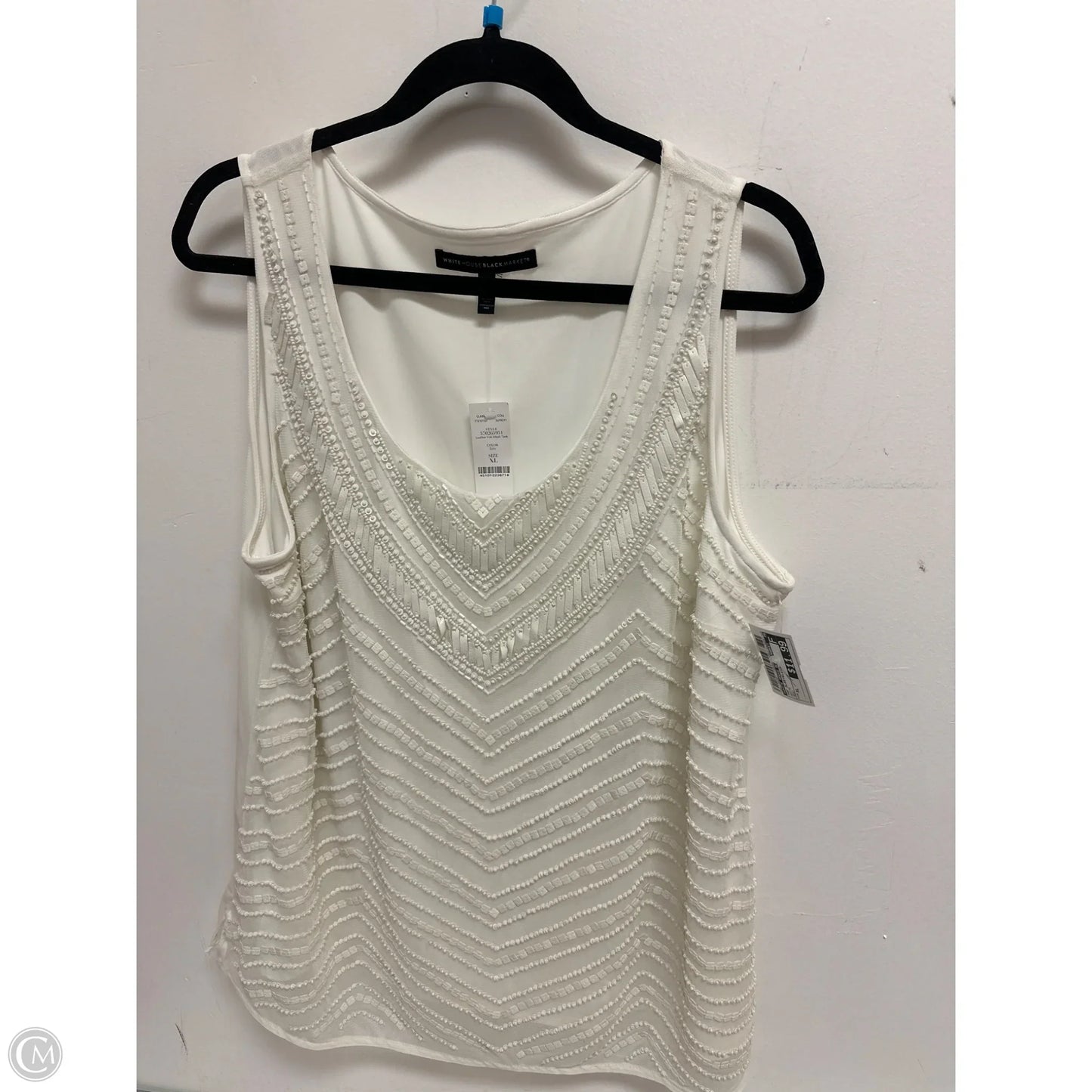 Top Sleeveless By White House Black Market In White, Size: Xl