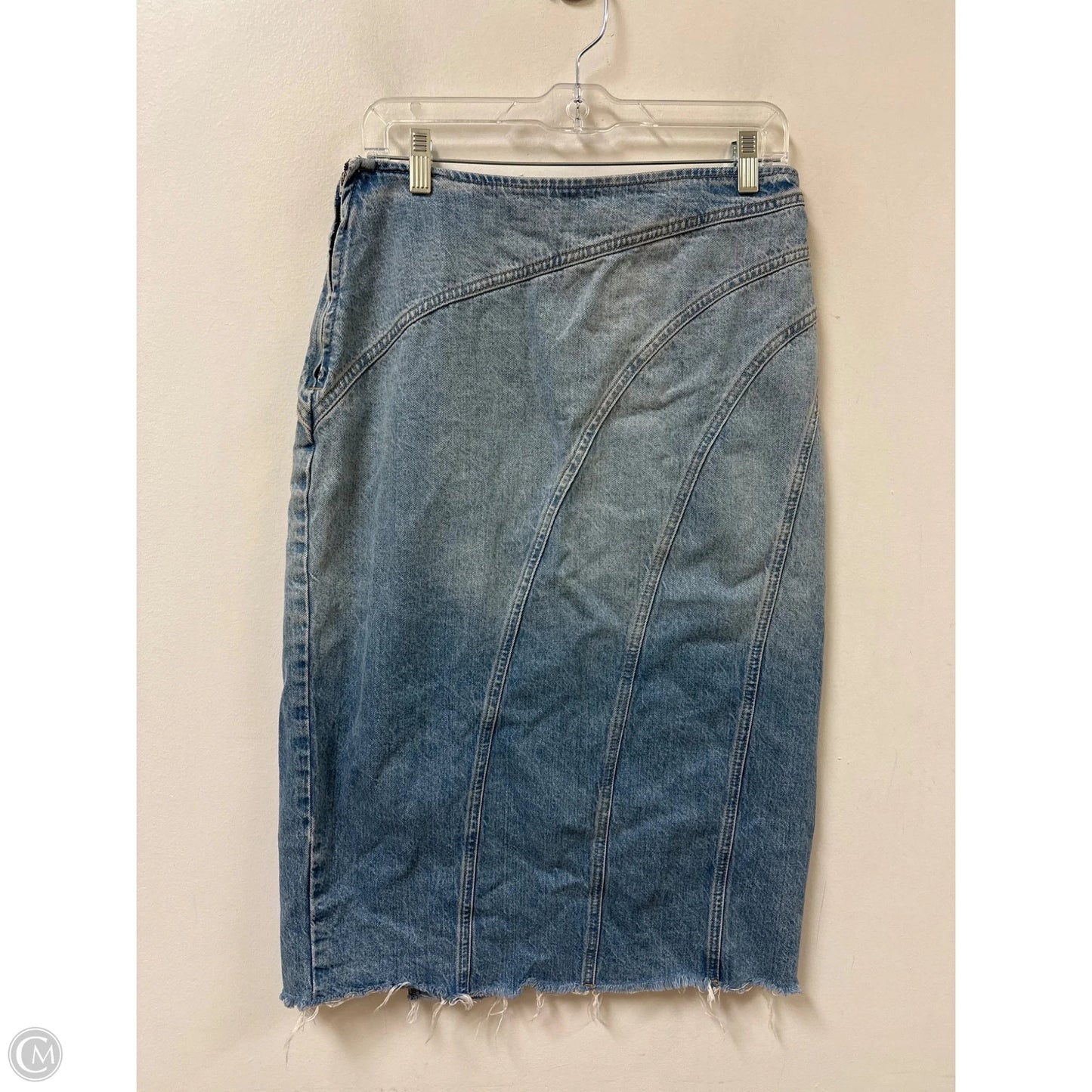 Skirt Maxi By Zara In Blue Denim, Size: 4