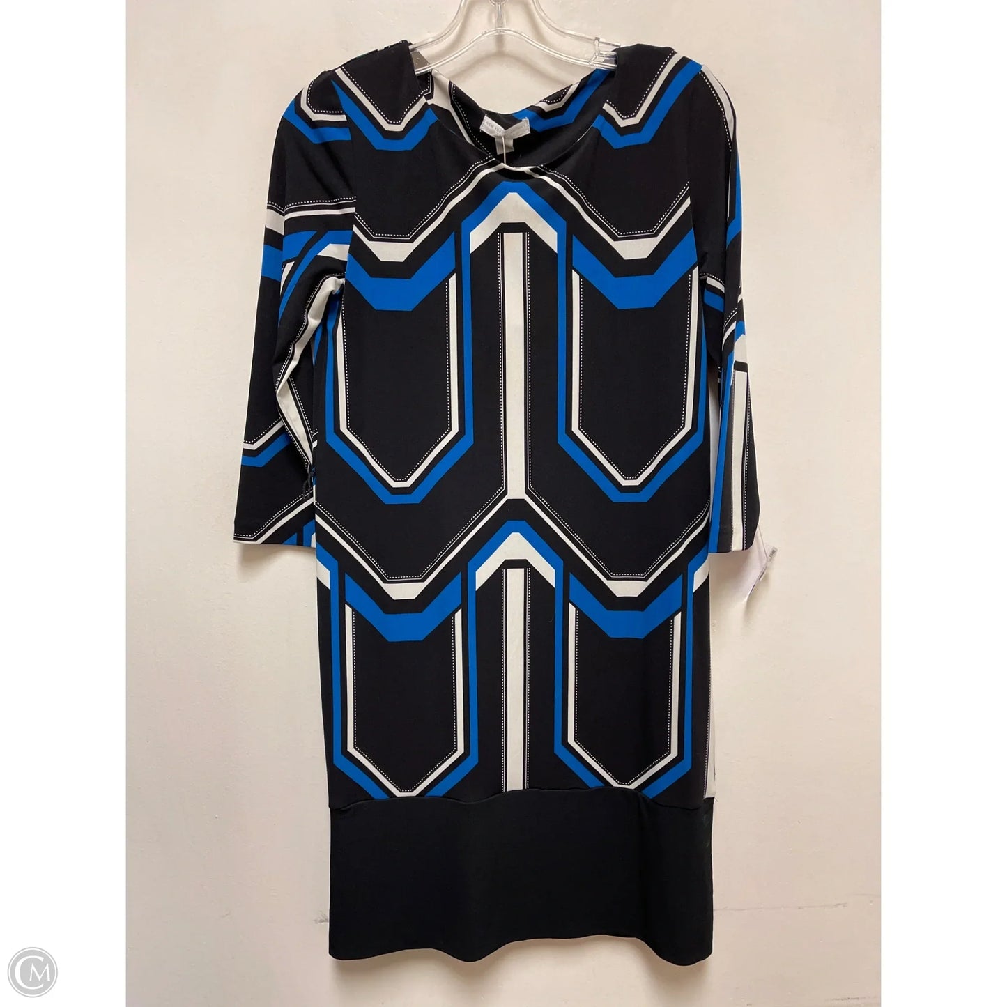 Dress Casual Short By New York And Co In Black & Blue, Size: Xs