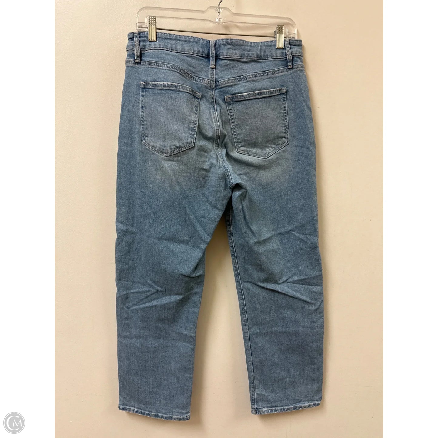 Jeans Straight By Loft In Blue Denim, Size: 8