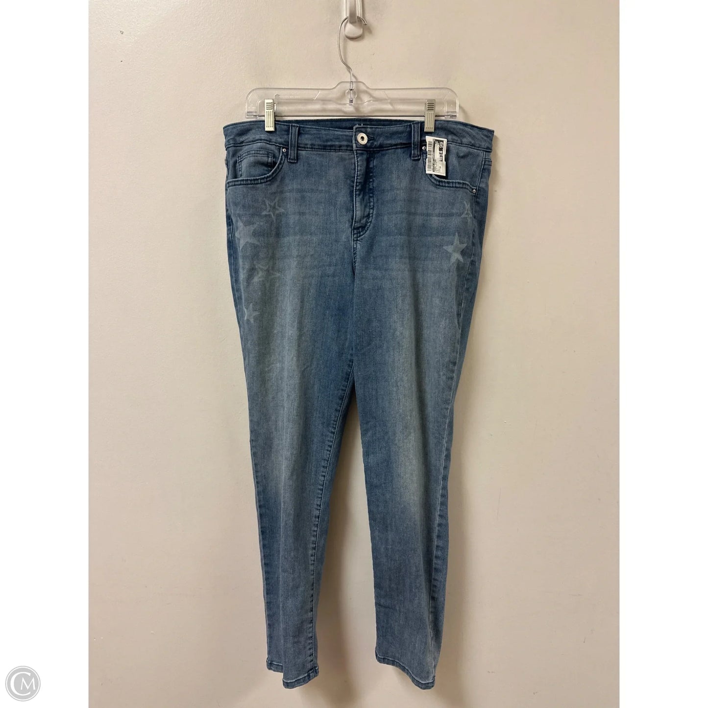 Jeans Skinny By Style And Company In Blue Denim, Size: 16