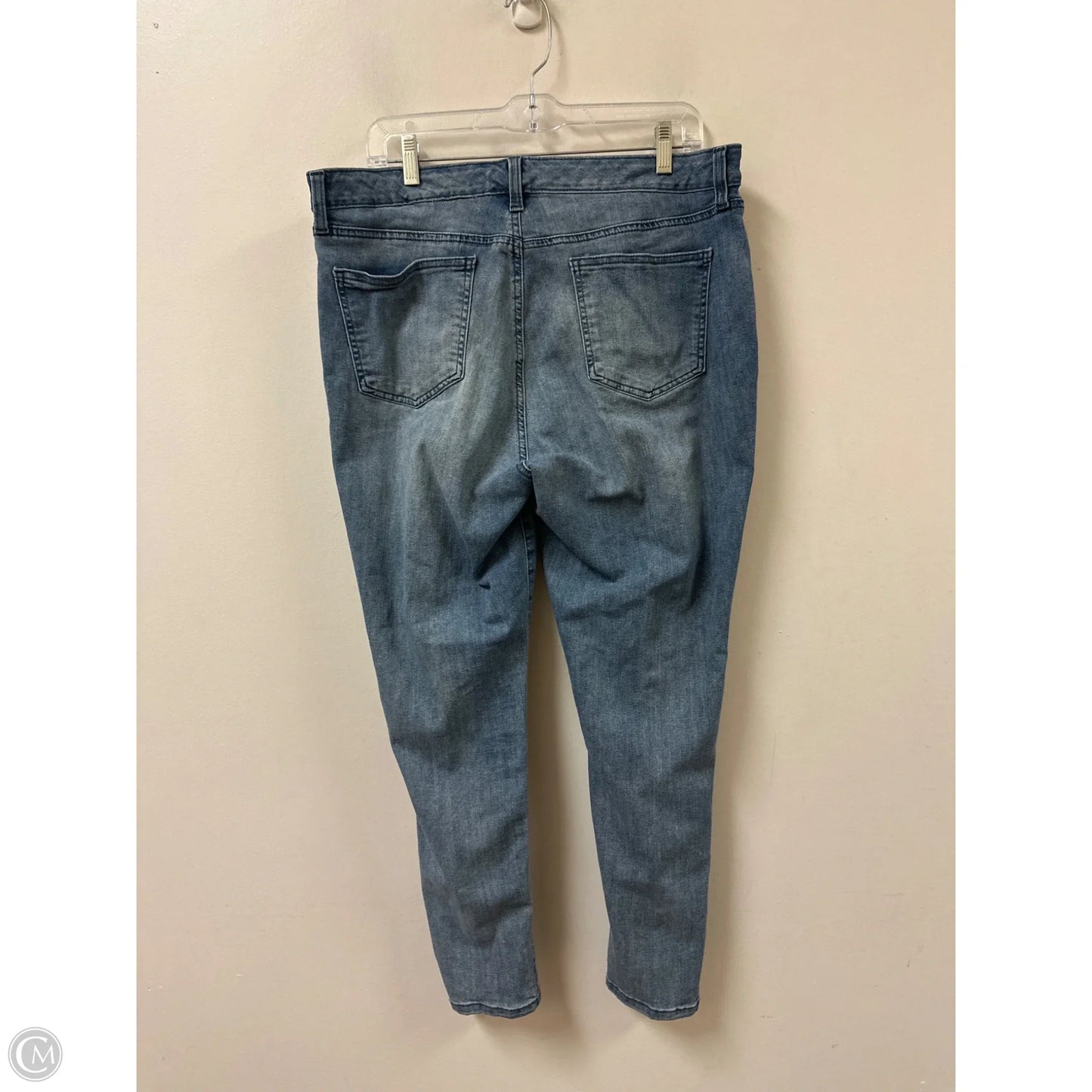 Jeans Skinny By Style And Company In Blue Denim, Size: 16