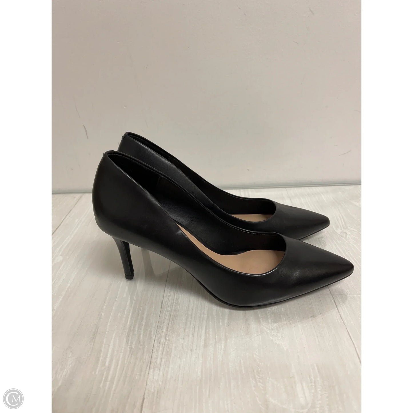 Sandals Heels Stiletto By Aldo In Black, Size: 8.5