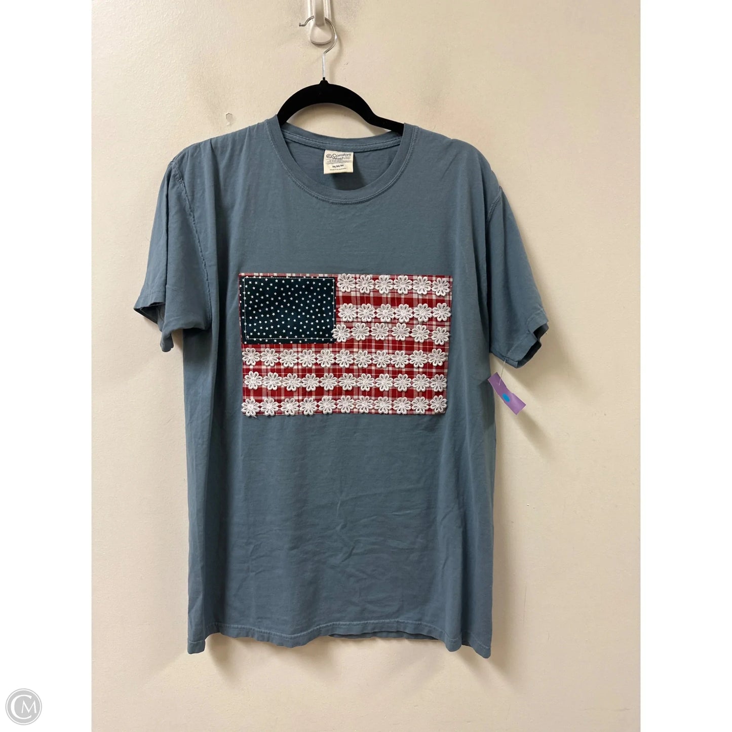 Top Short Sleeve By Clothes Mentor In Blue, Size: M
