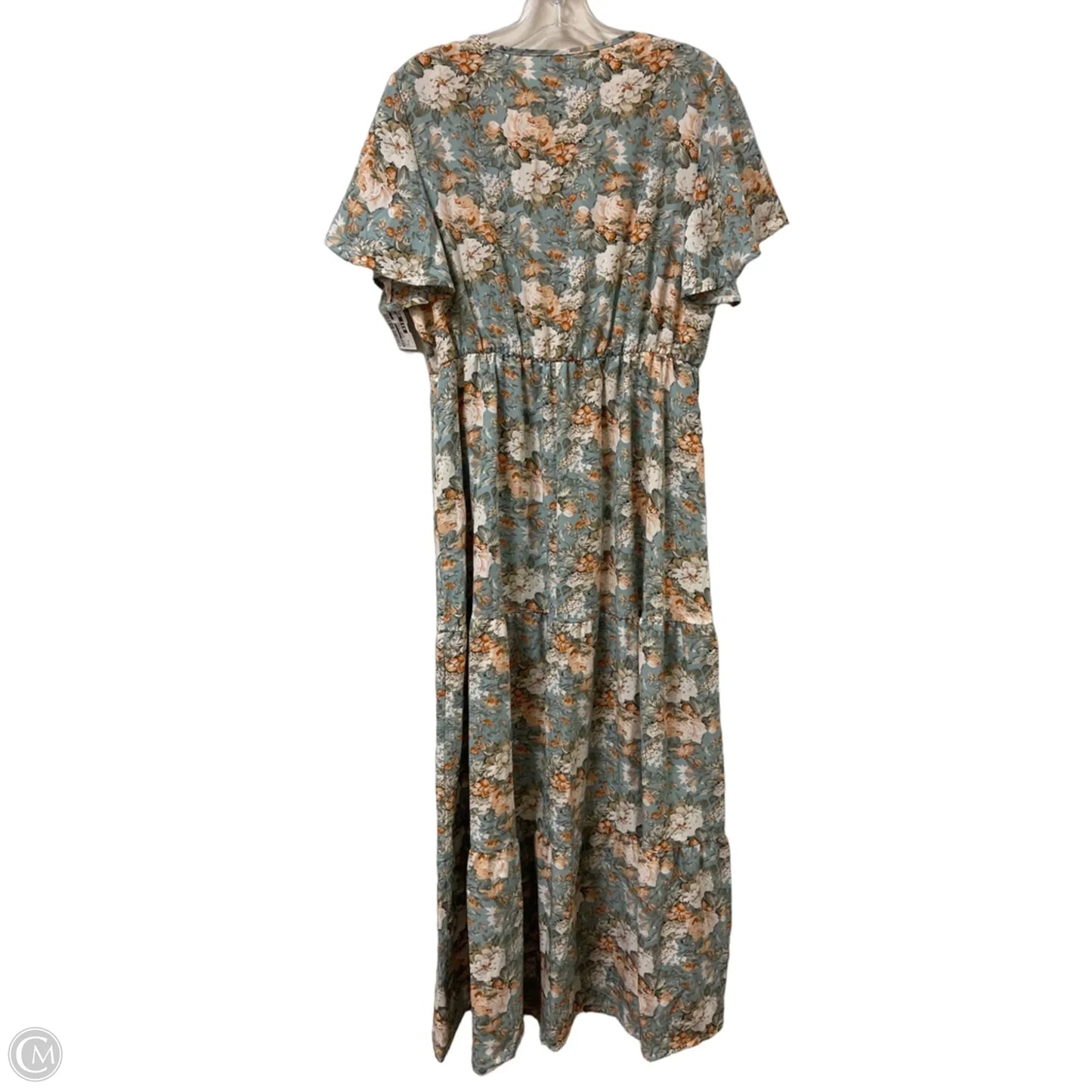 Dress Casual Maxi By Shein In Blue & Orange, Size: Xl