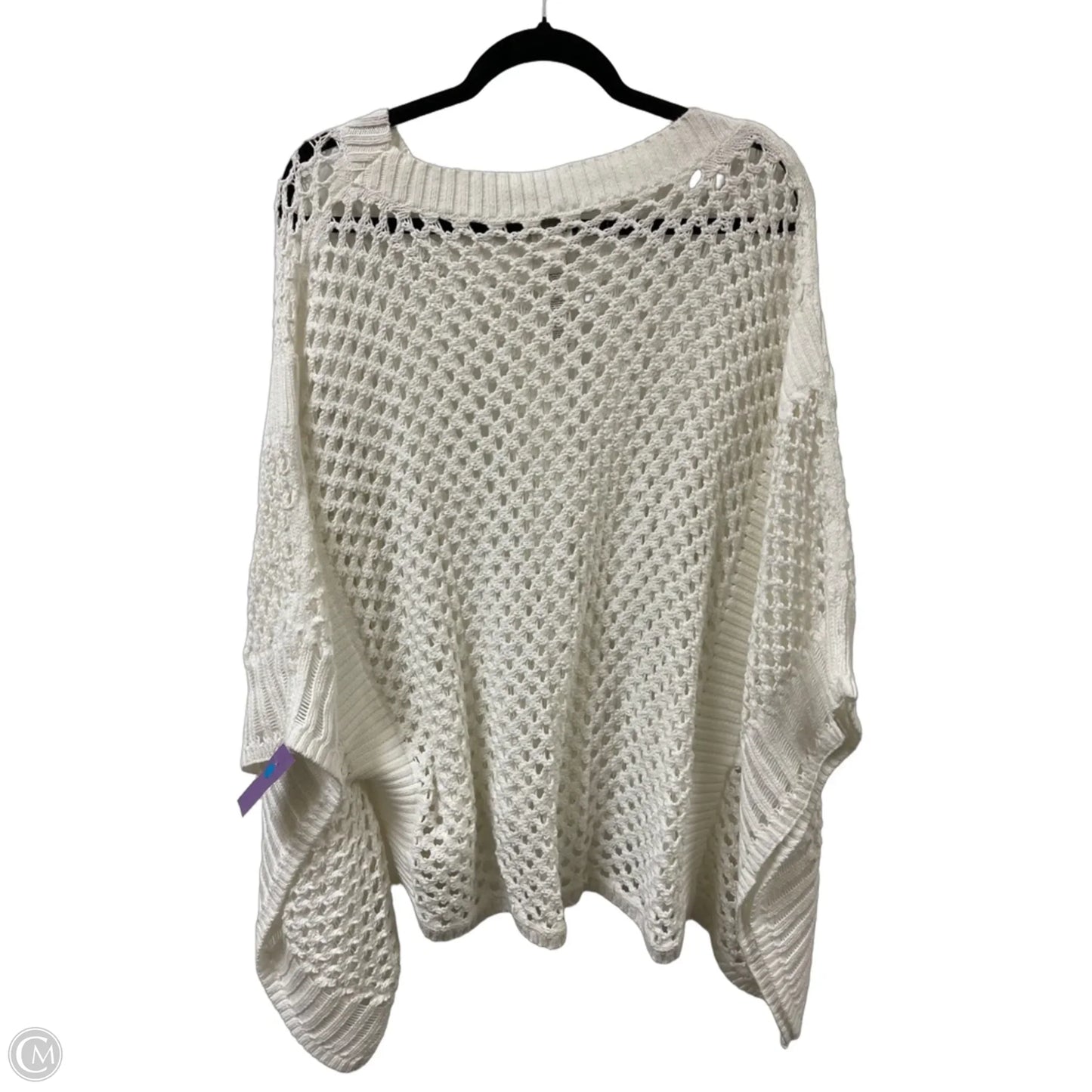 Sweater By Chicos In White, Size: L