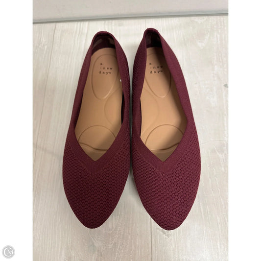Shoes Flats By A New Day In Red, Size: 8.5