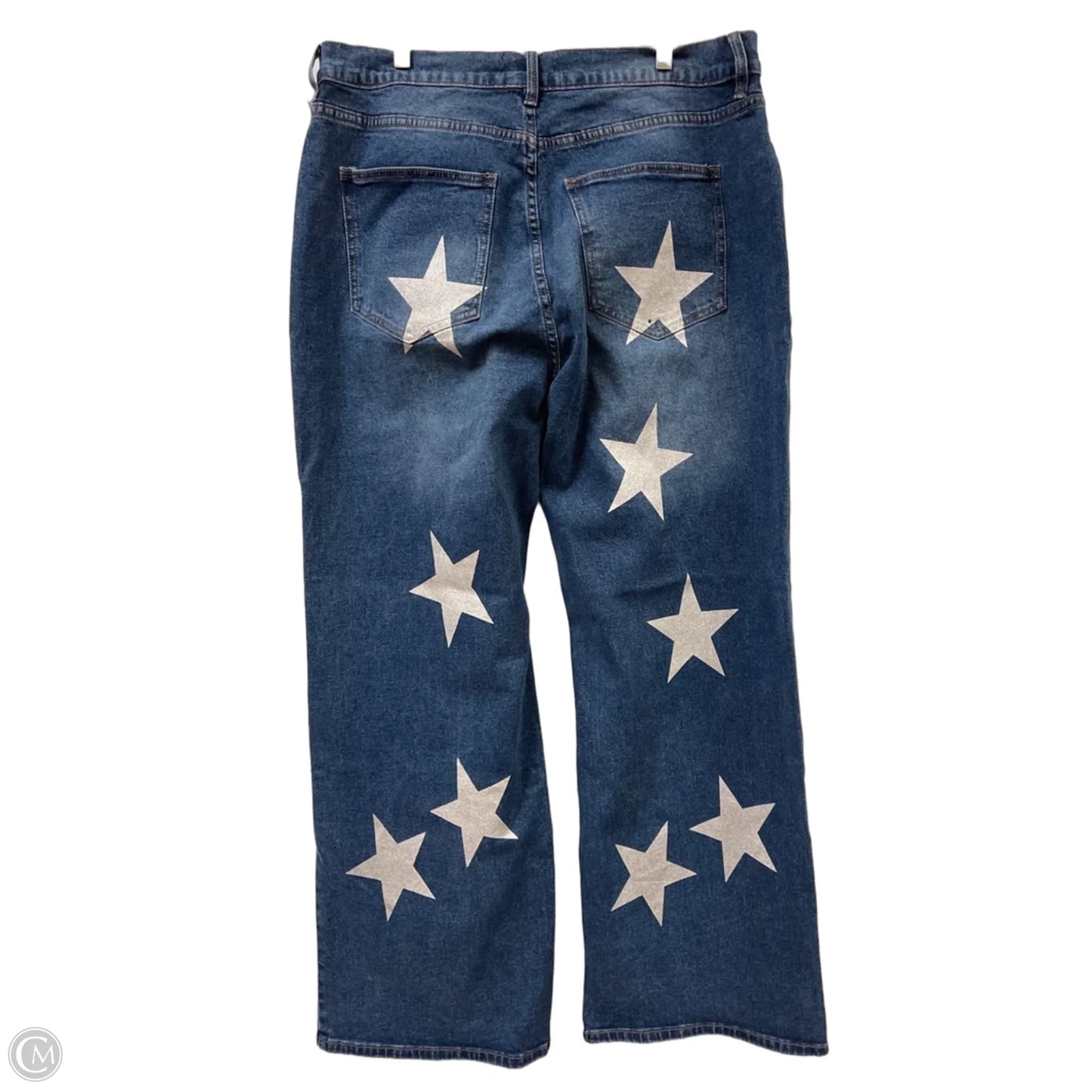 Jeans Straight By Fashion Nova In Blue Denim, Size: 14