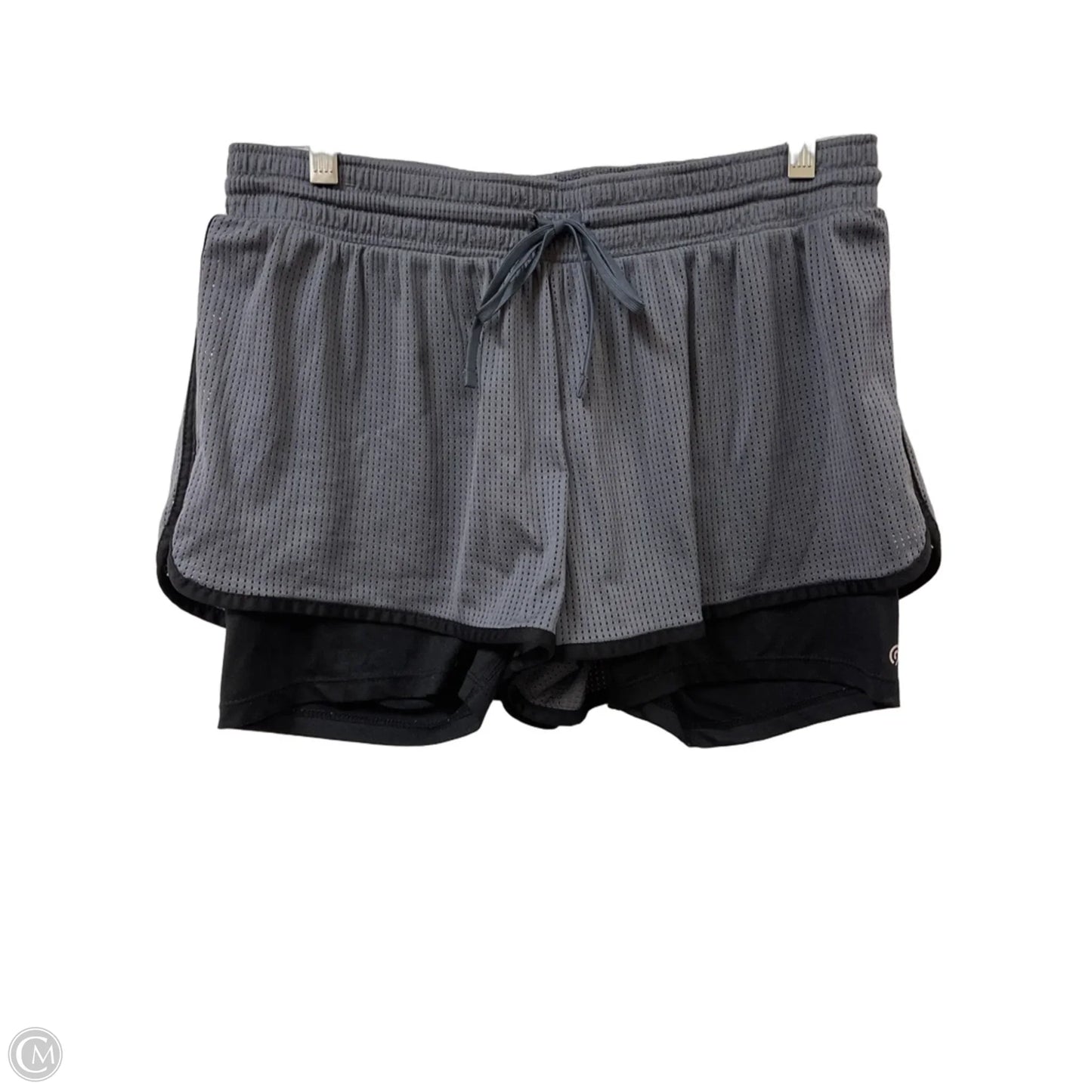 Athletic Shorts By Champion In Grey, Size: L