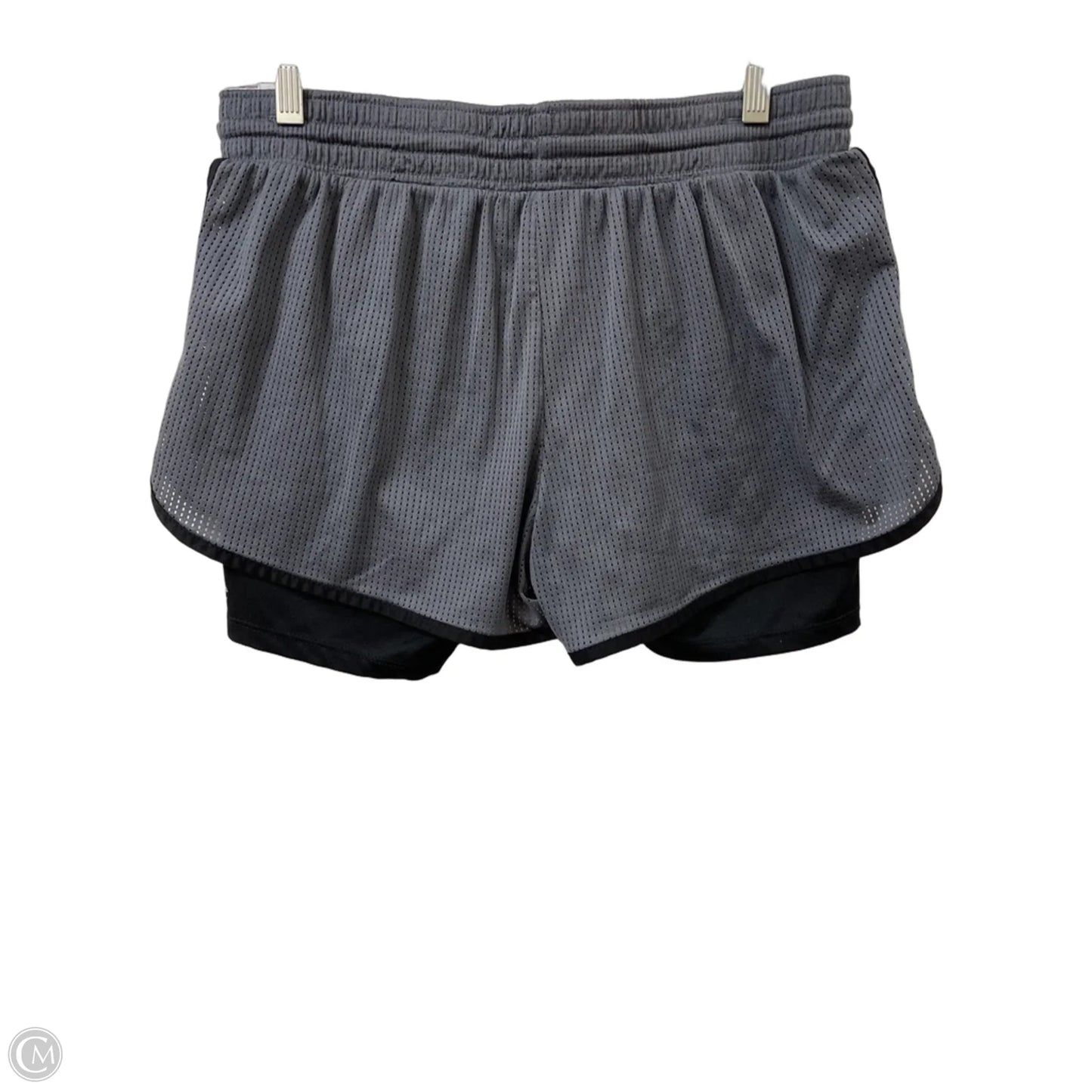 Athletic Shorts By Champion In Grey, Size: L