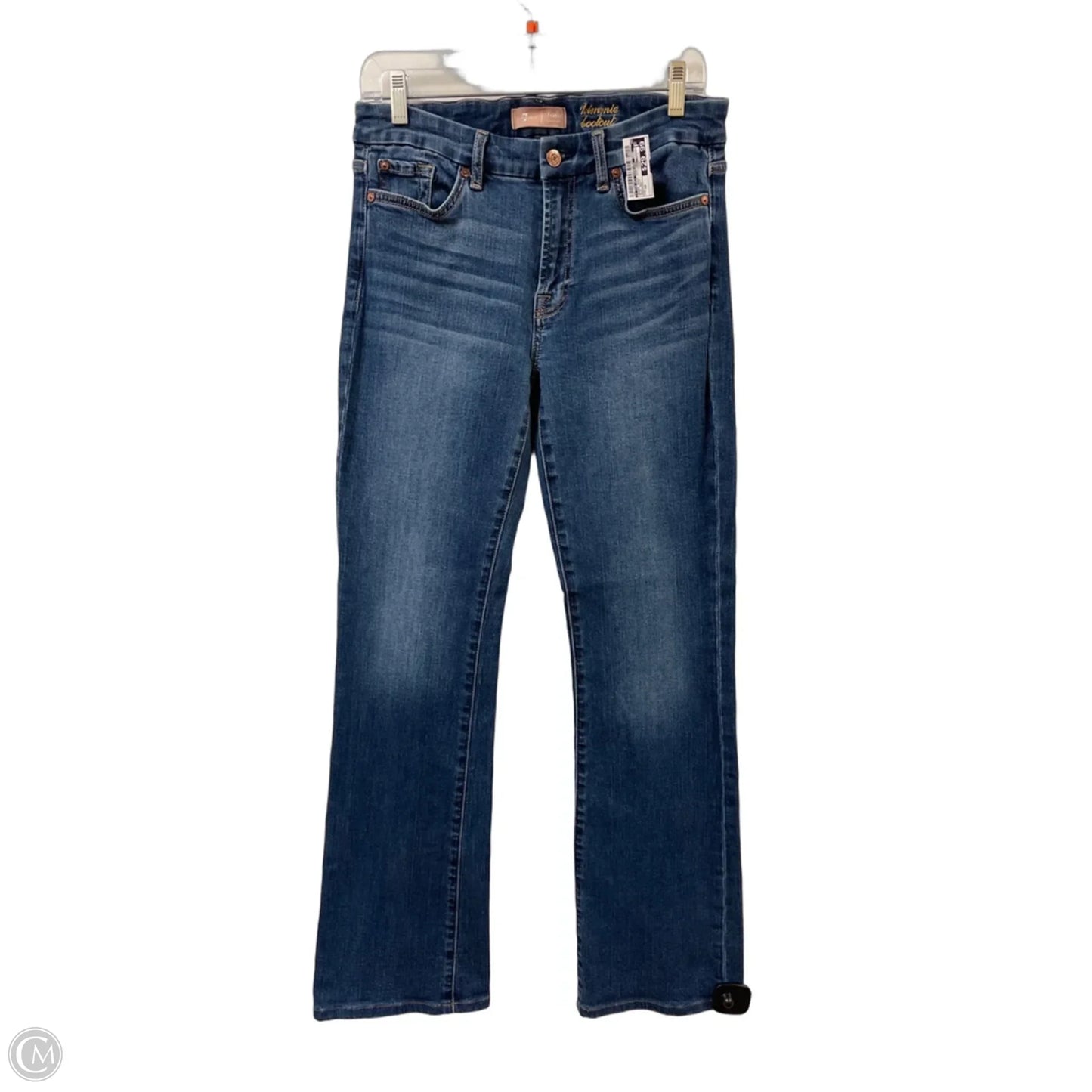 Jeans Boot Cut By 7 For All Mankind In Blue Denim, Size: 12