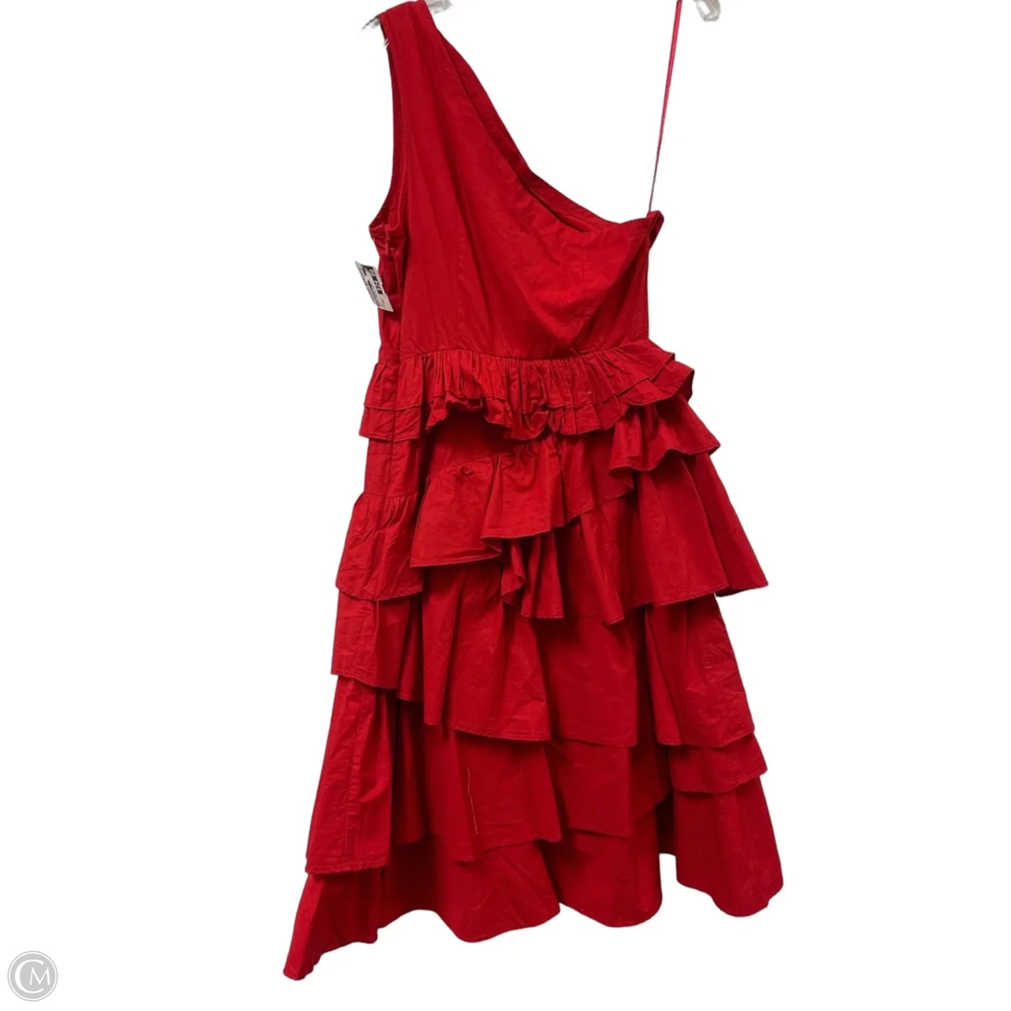 Dress Casual Midi By Anthropologie In Red, Size: Xsp