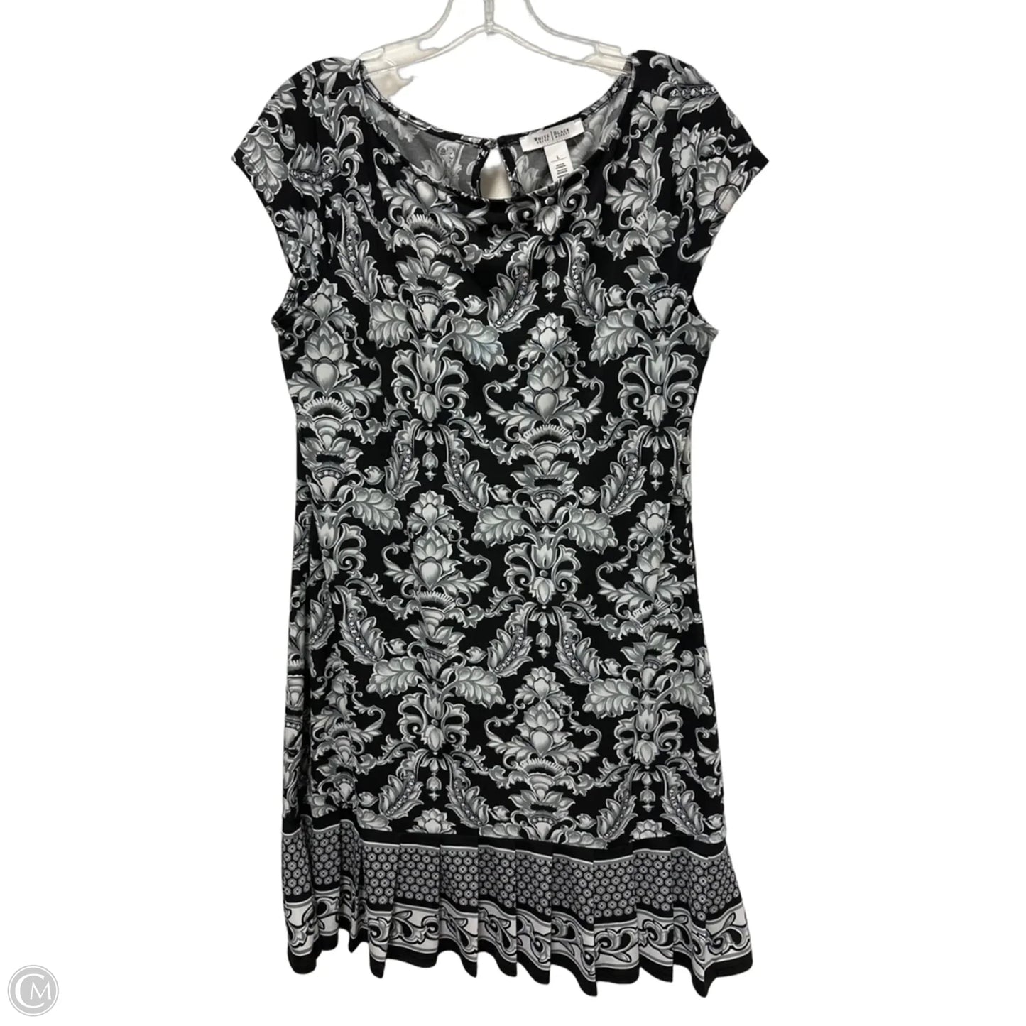 Dress Casual Short By White House Black Market In Black & Grey, Size: L