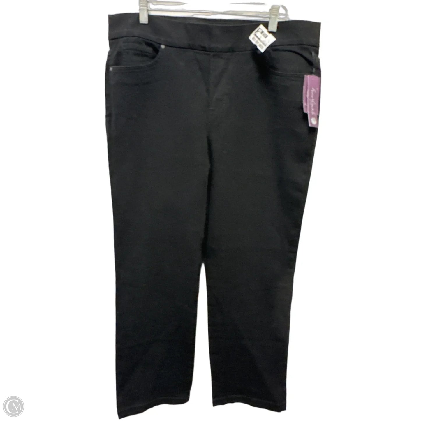Jeans Skinny By Gloria Vanderbilt In Black Denim, Size: 16