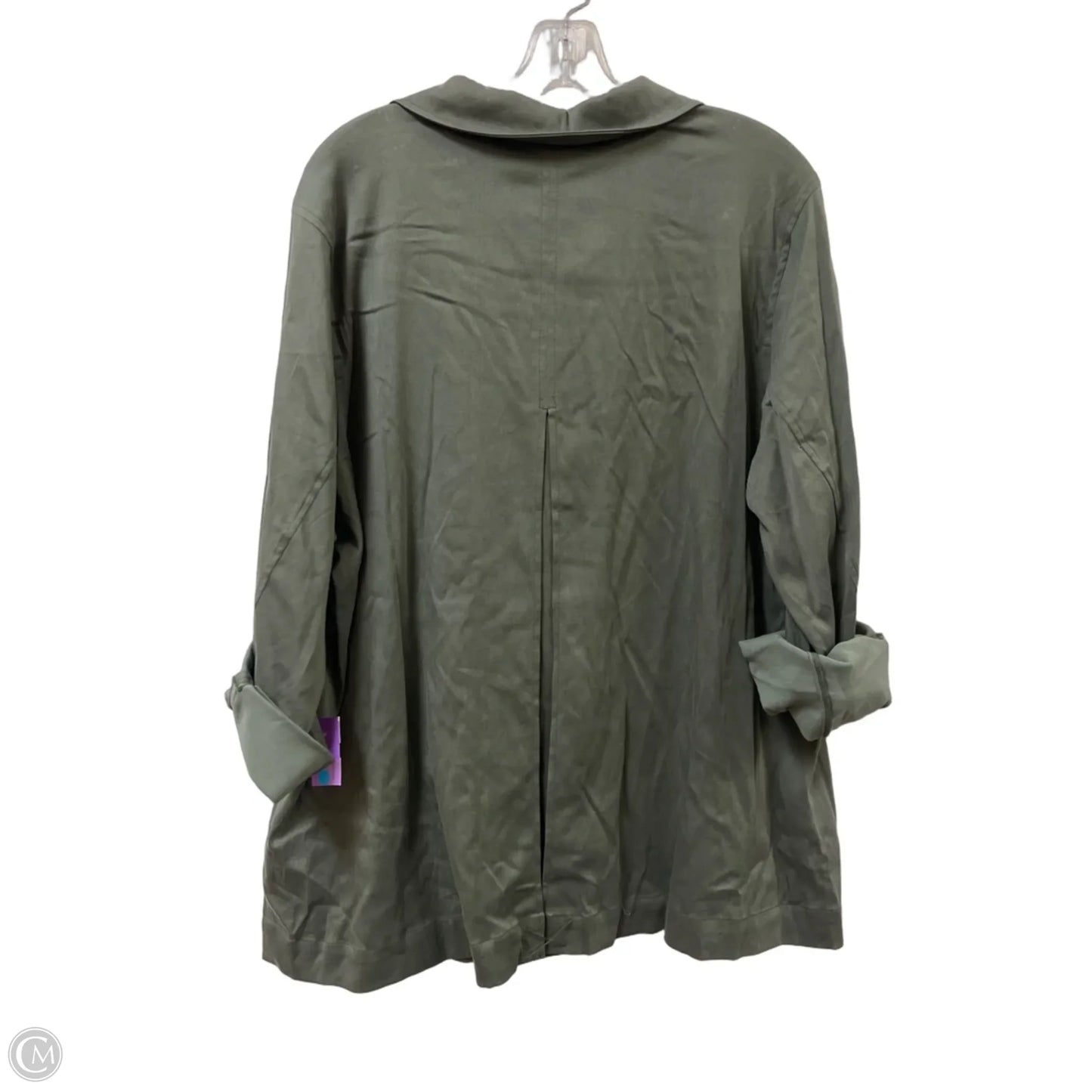 Blouse Long Sleeve By Soft Surroundings In Green, Size: 1x