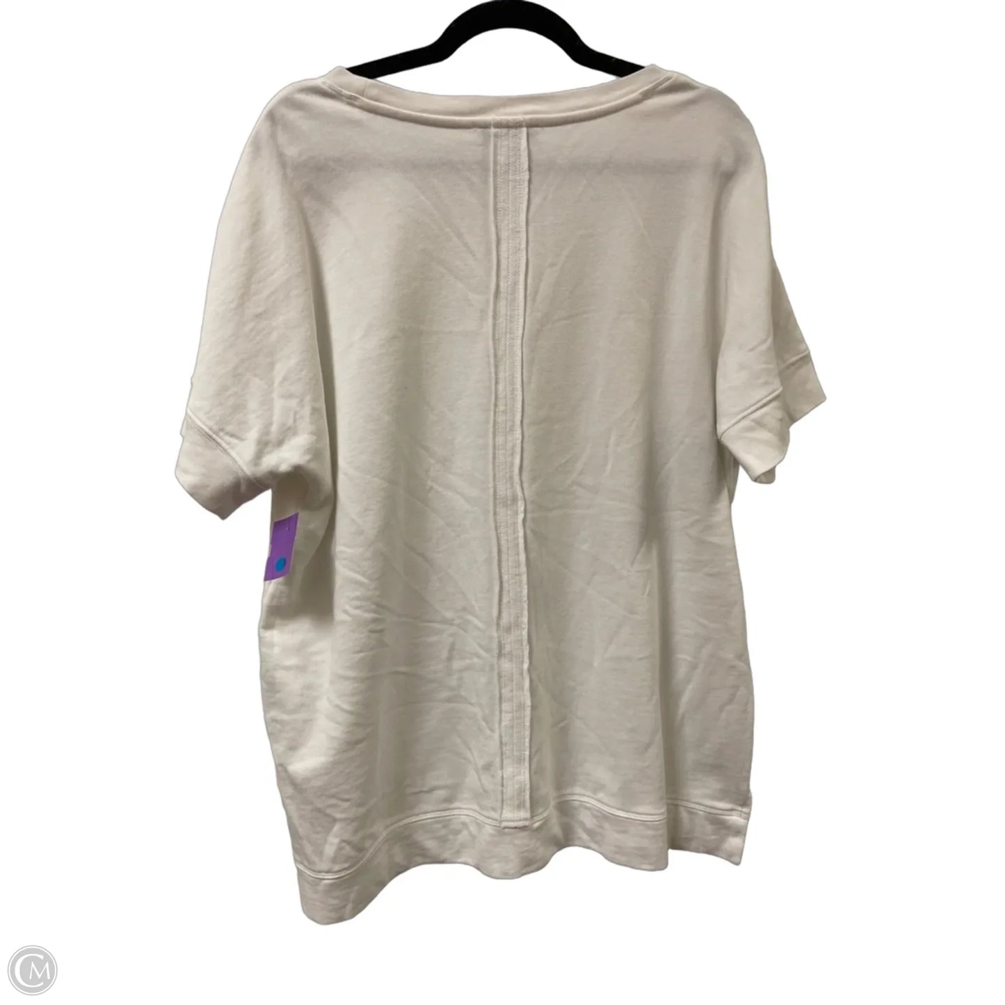 Top Short Sleeve By Coldwater Creek In White, Size: L