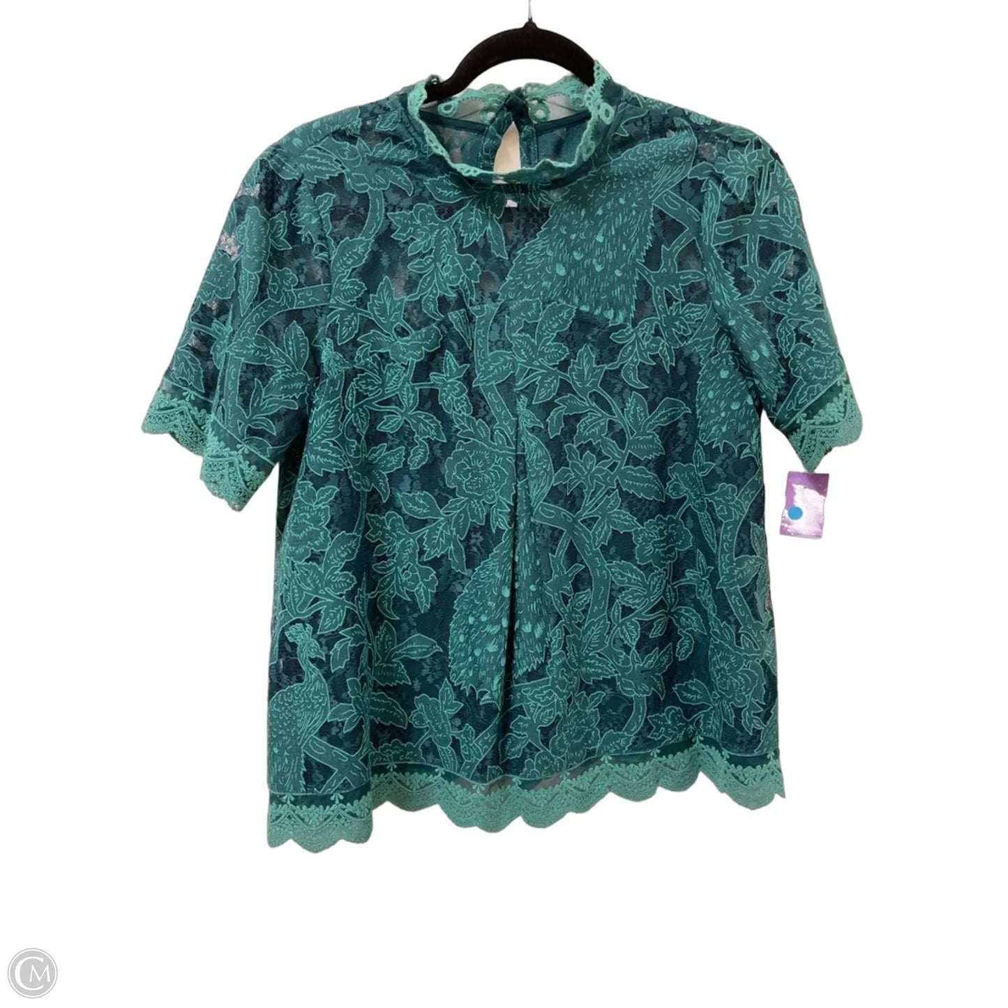 Top Short Sleeve By Hd In Paris In Teal, Size: S