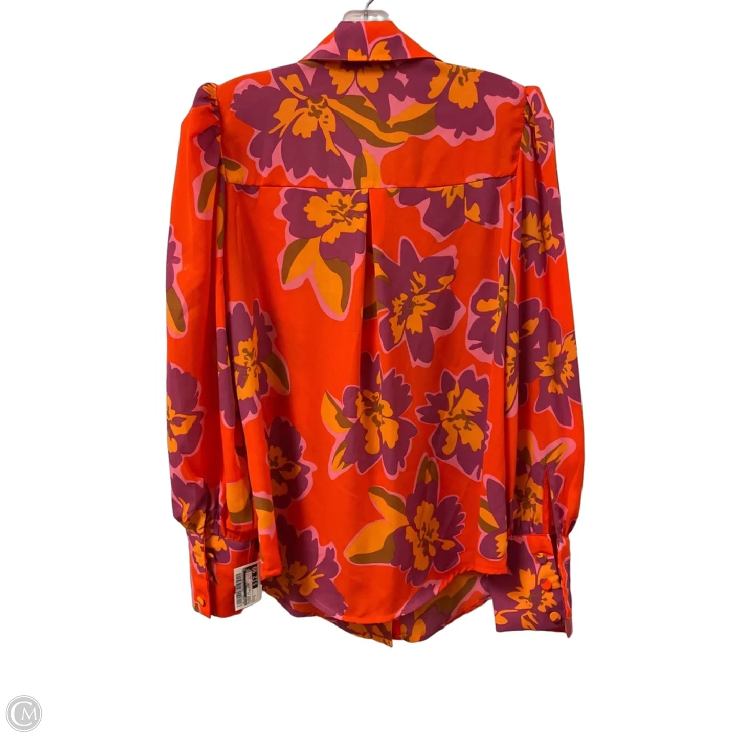 Blouse Long Sleeve By Btfbm In Orange & Purple, Size: S