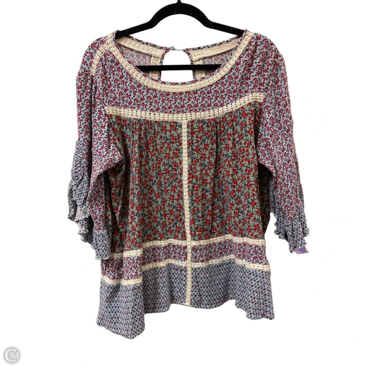 Top Short Sleeve By Clothes Mentor In Multi-colored, Size: M