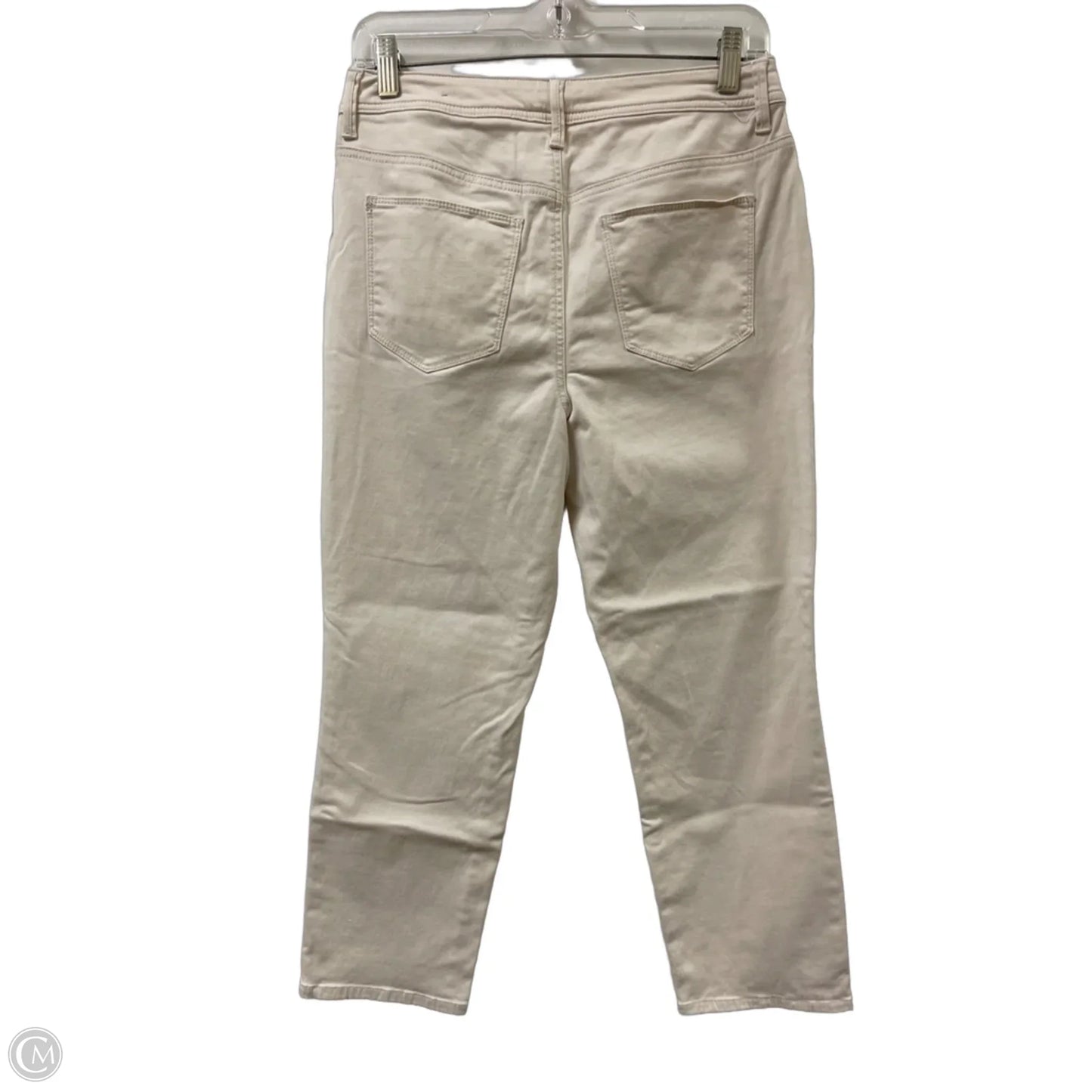 Jeans Cropped By Chicos In Cream Denim, Size: 4