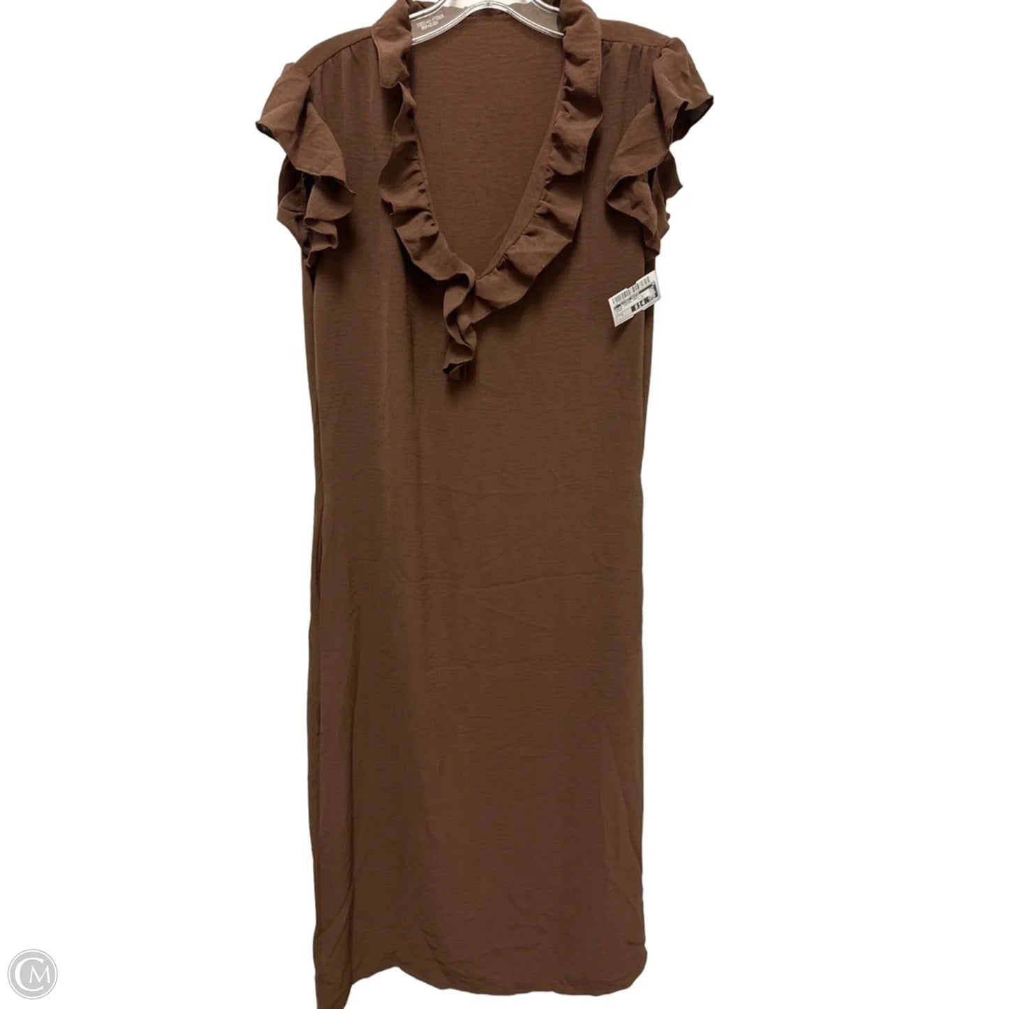 Dress Casual Maxi By Clothes Mentor In Brown, Size: S