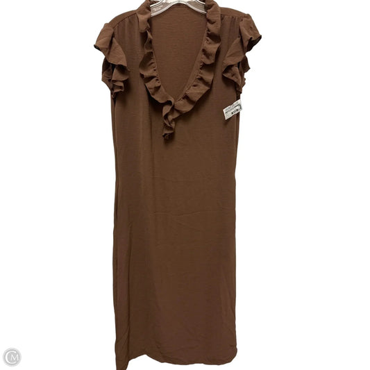 Dress Casual Maxi By Clothes Mentor In Brown, Size: S