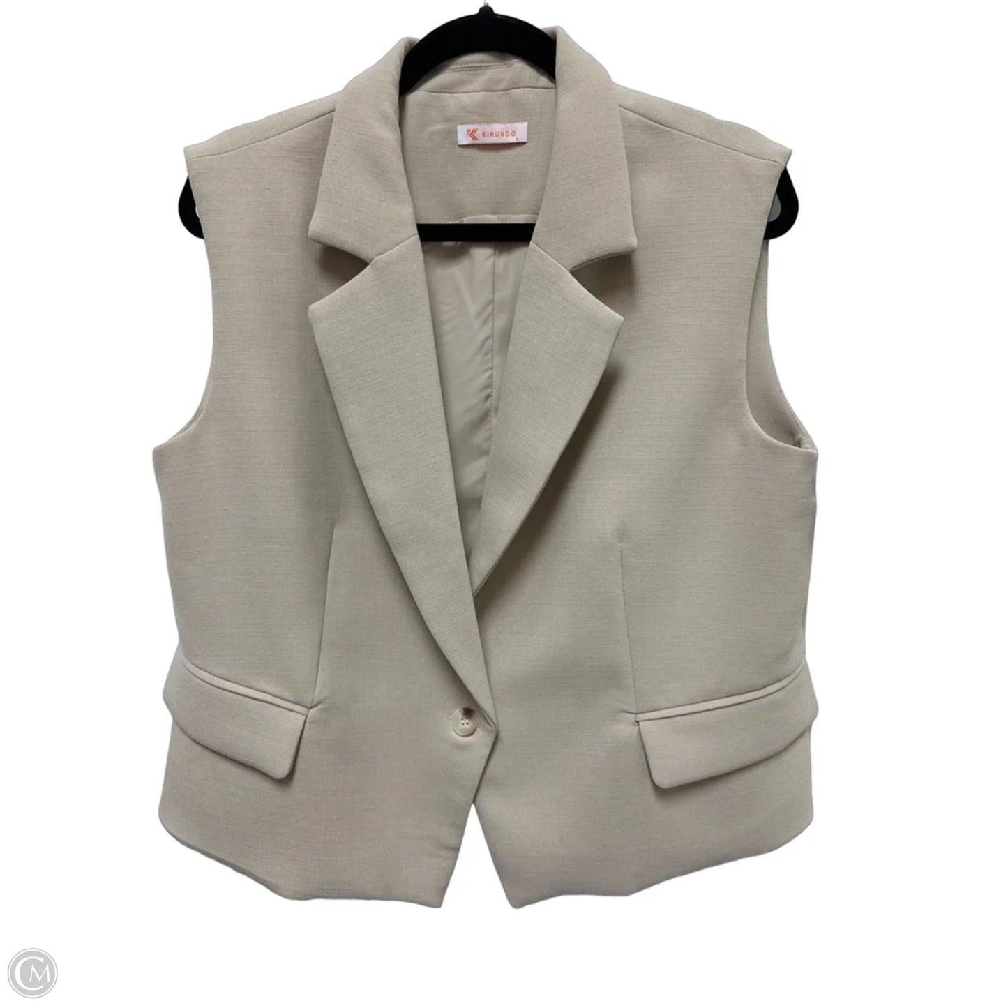 Vest Other By Kirundo In Cream, Size: L