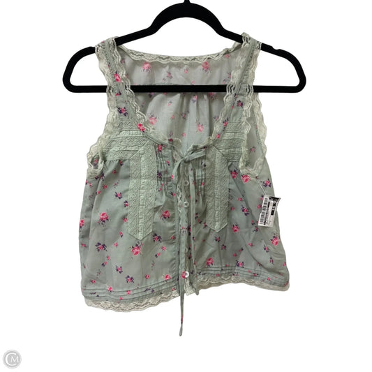 Top Sleeveless By Clothes Mentor In Green, Size: S