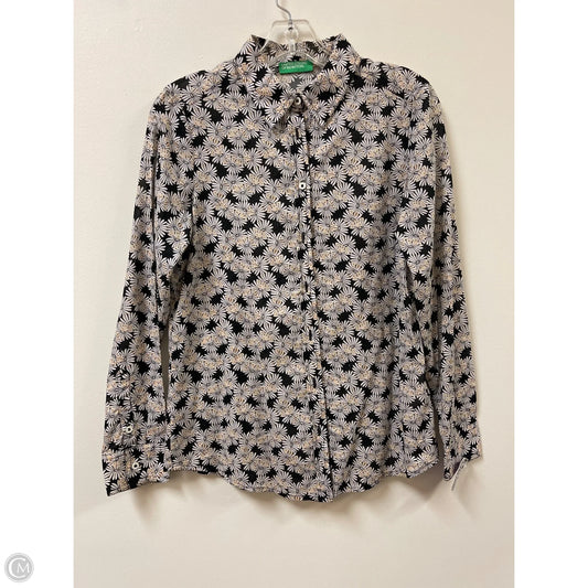 Blouse Long Sleeve By Clothes Mentor In Black & White, Size: Xs