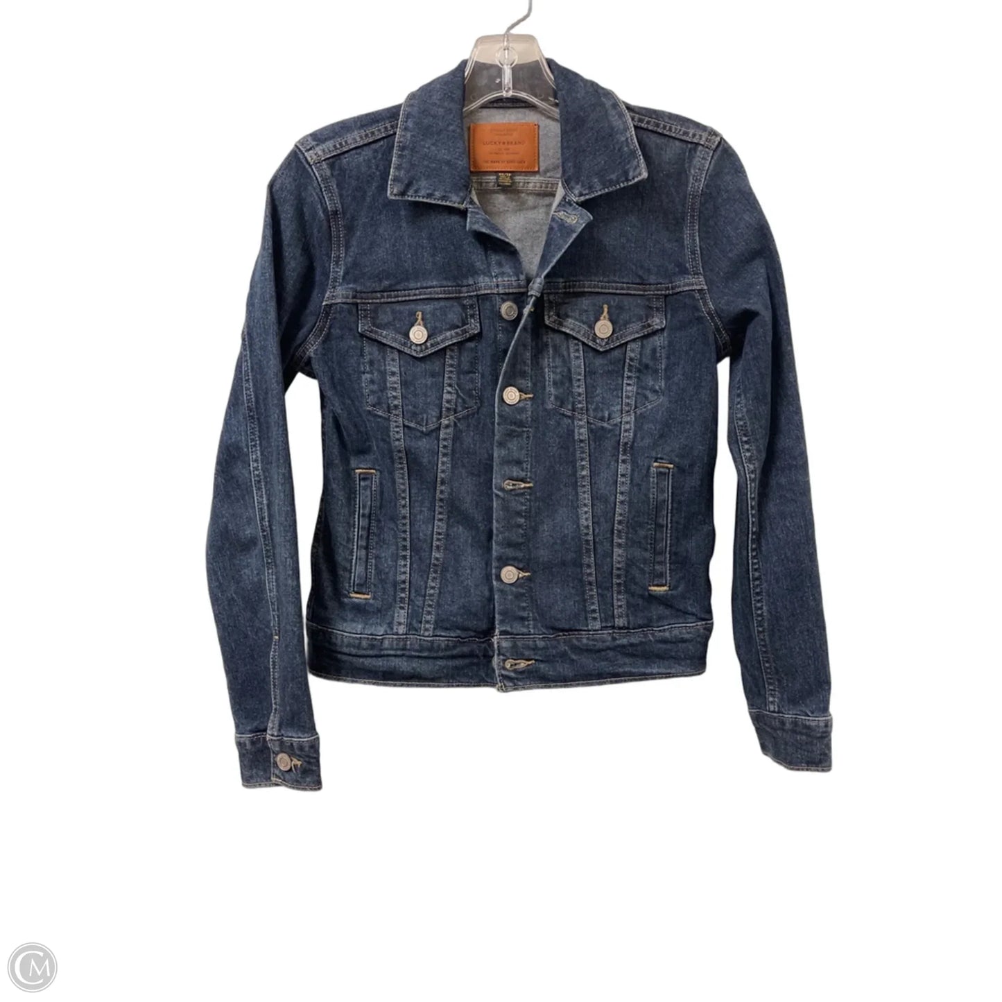 Jacket Denim By Lucky Brand In Blue Denim, Size: Xs