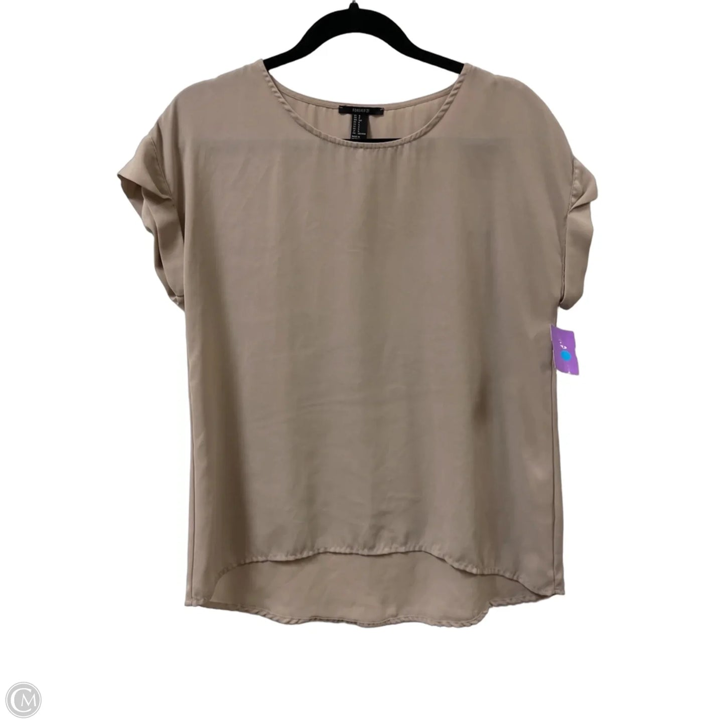 Top Short Sleeve By Forever 21 In Brown, Size: S