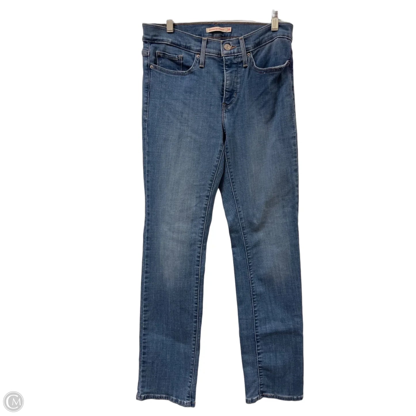 Jeans Straight By Levis In Blue Denim, Size: 6