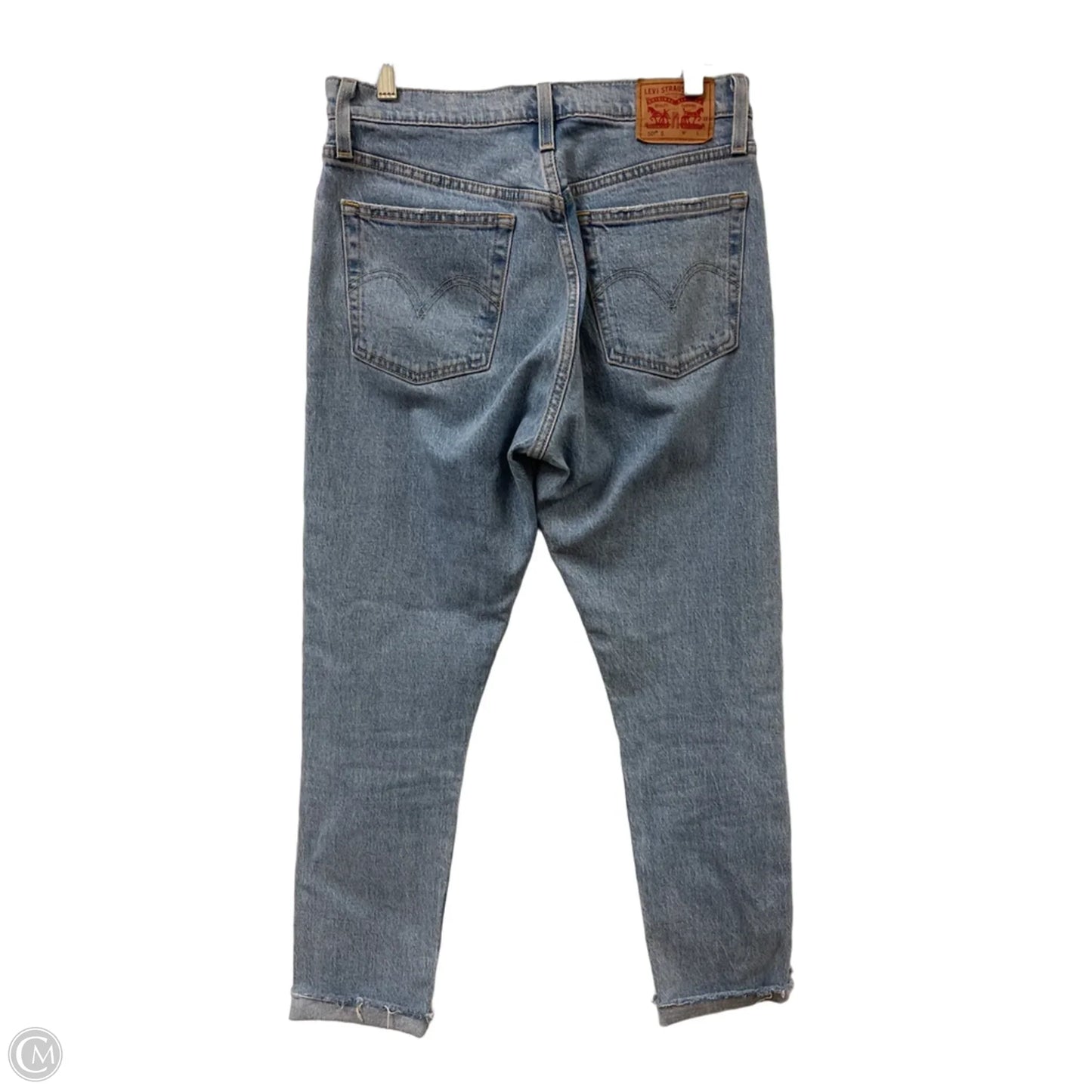 Jeans Straight By Levis In Blue Denim, Size: 4